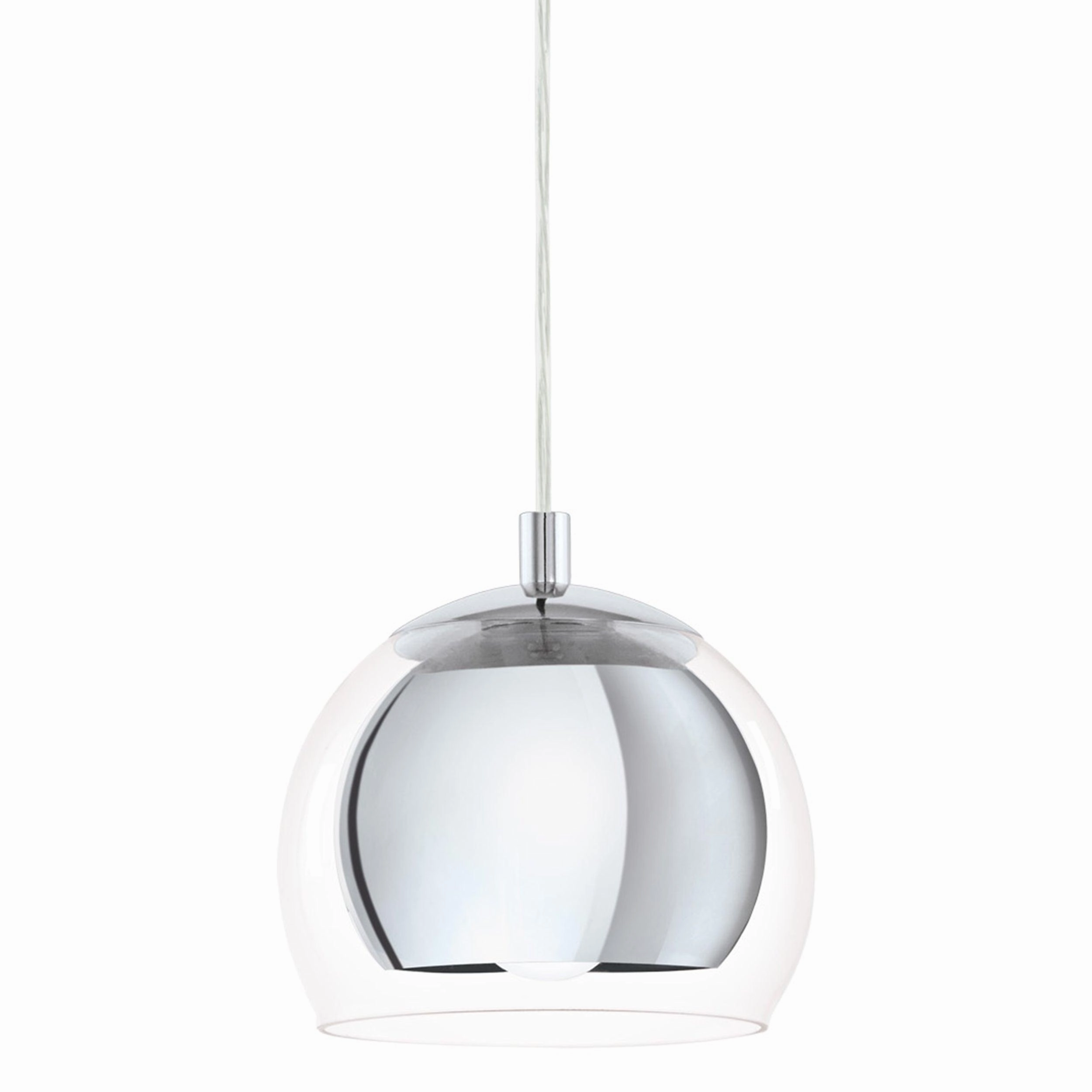 Eglo Rocamar Clear Glass & Chrome Ceiling Pendant