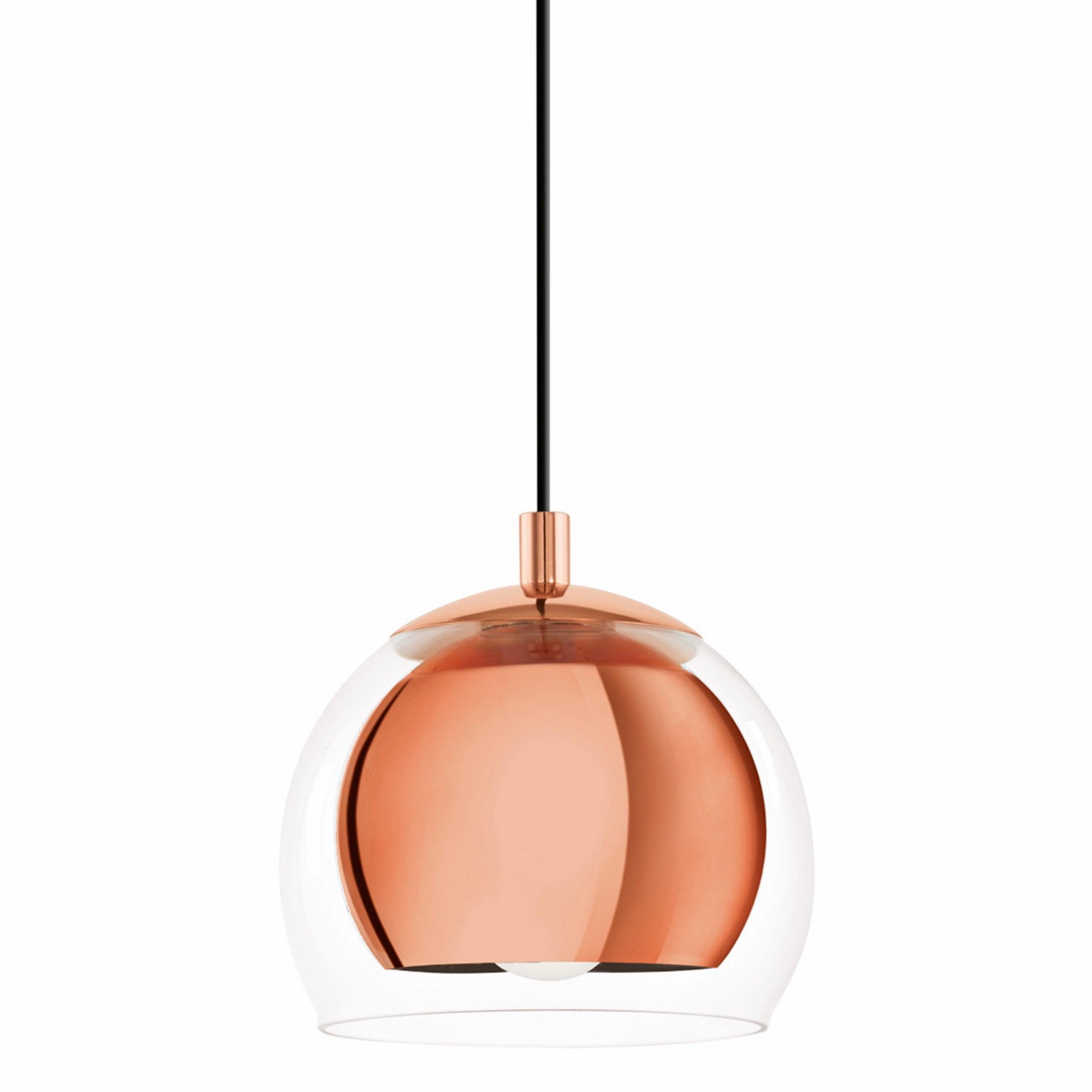 Eglo Rocamar Clear Glass & Copper Ceiling Pendant