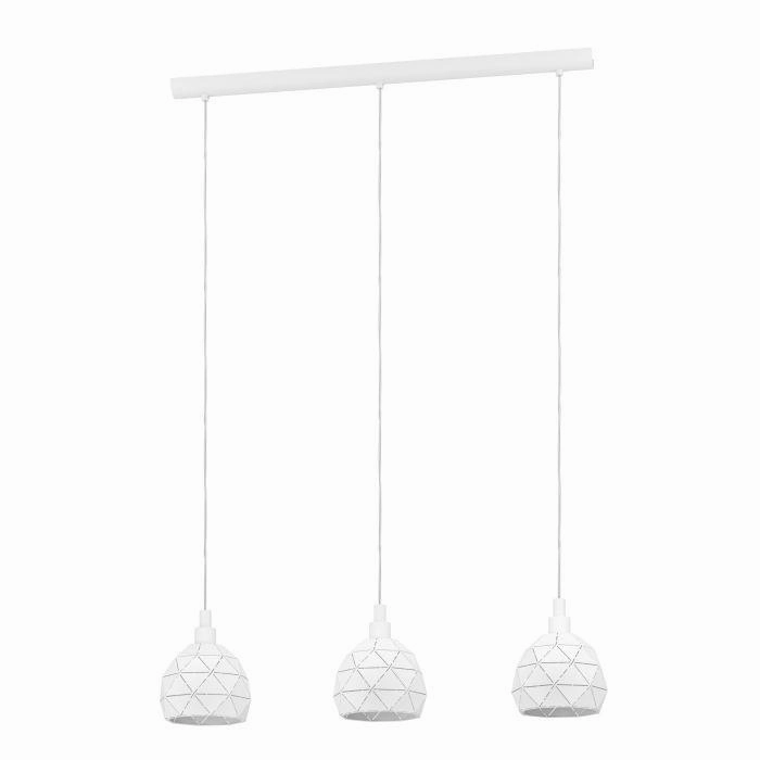 Eglo Roccaforte 3 Light White Metal Geometric Ceiling Pendant