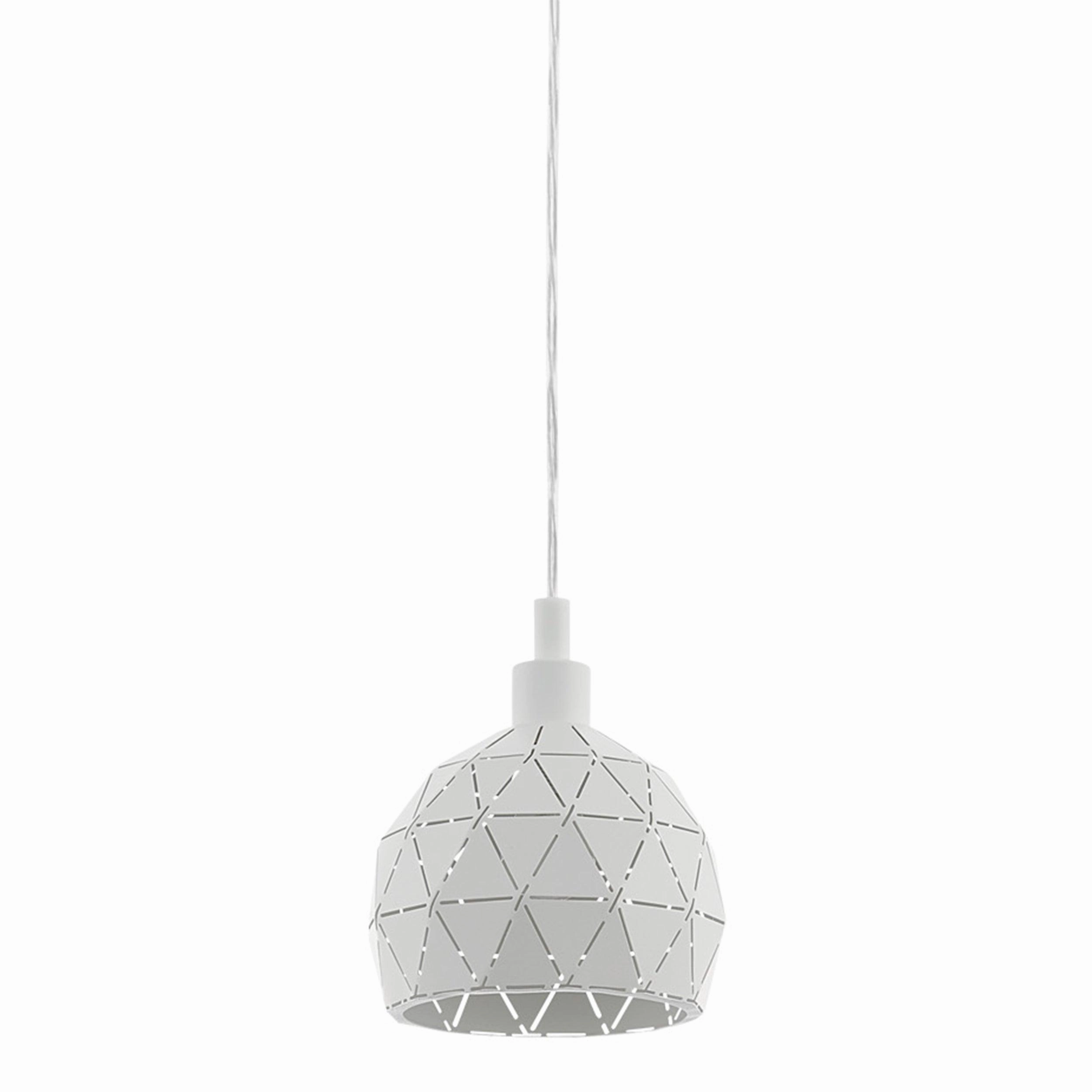 Eglo Roccaforte Metal White Geometric Ceiling Pendant