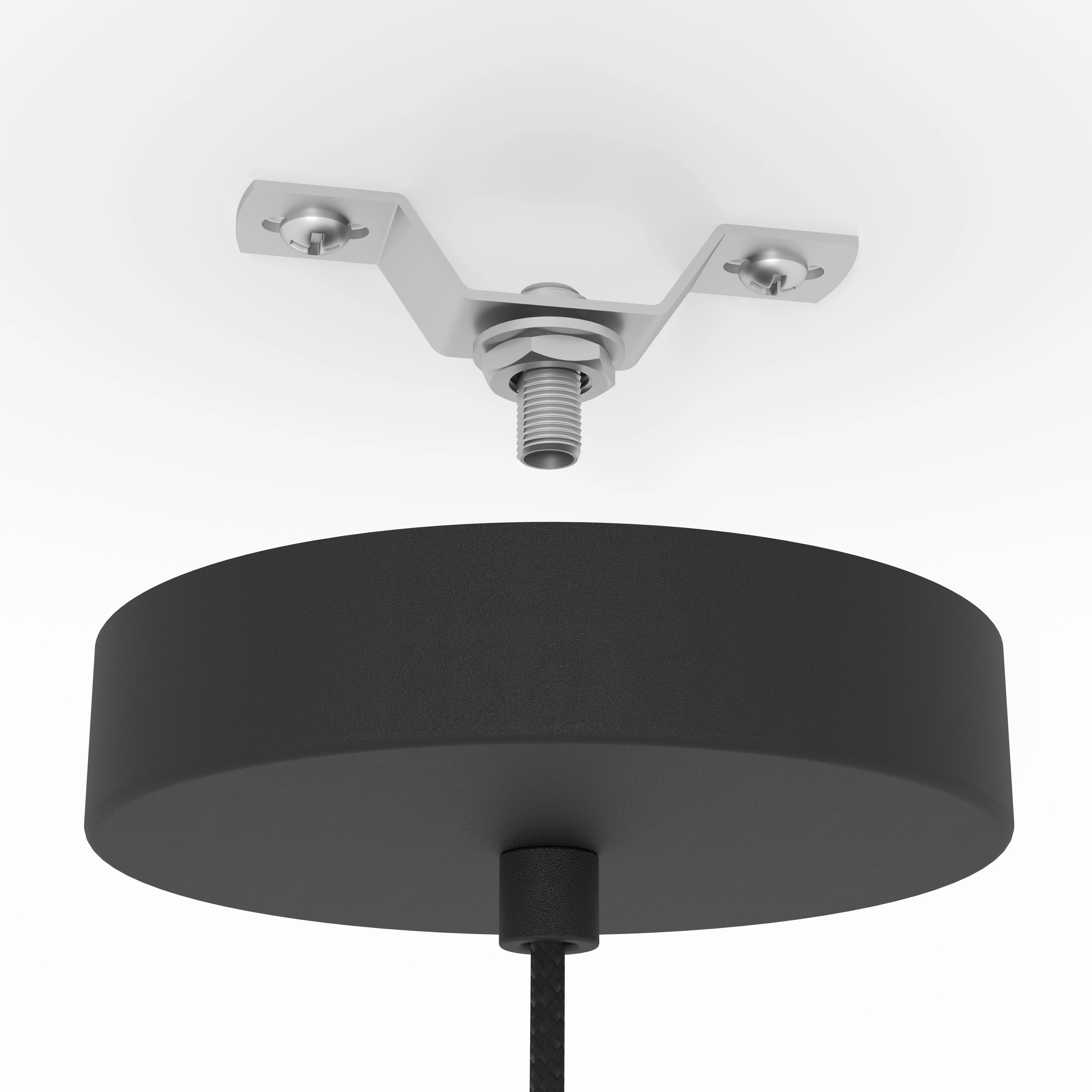 Eglo Romazzina Black Metal Caged Ceiling Pendant