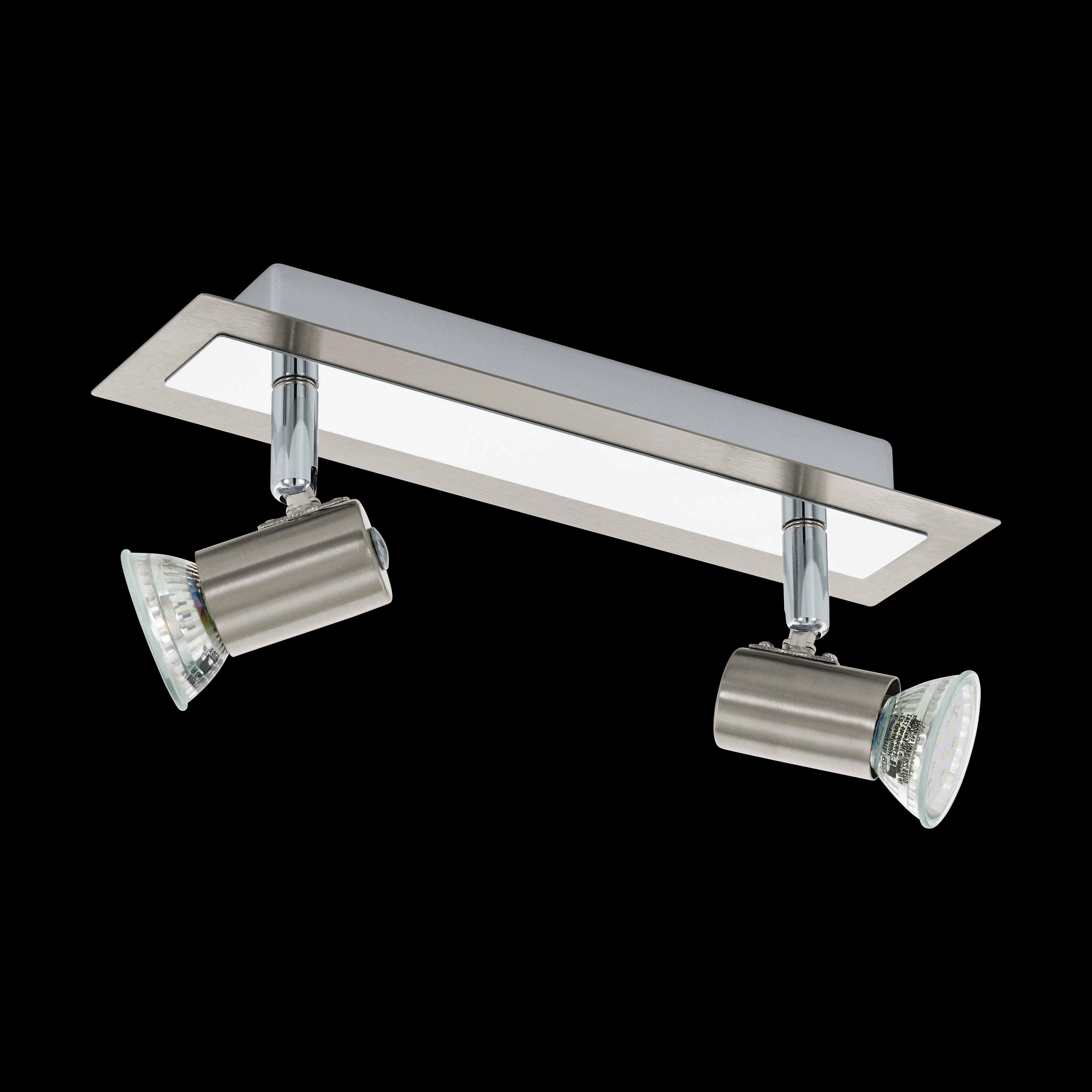 Eglo Rottelo Nickel & Chrome 2 Light Bar Spotlight