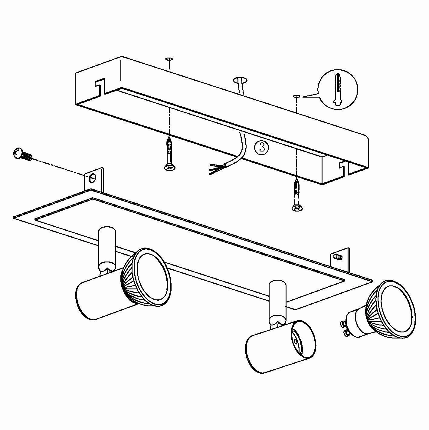 Eglo Rottelo Nickel & Chrome 2 Light Bar Spotlight