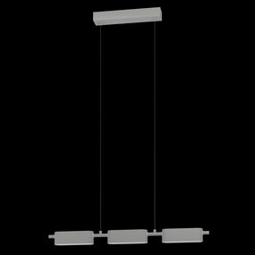 Eglo Rovira Silver 3 Light LED Ceiling Pendant sleek LED ceiling lamp