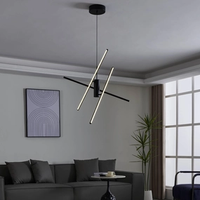 Eglo Salitre Black Modern LED Ceiling Pendant flush mount ceiling fixture