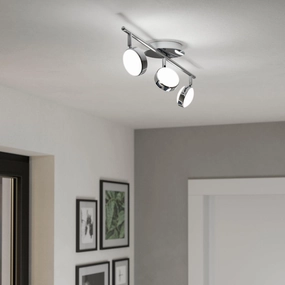 Eglo Salto Chrome LED 3 Light Bar Spotlight tall arc lamp for living room