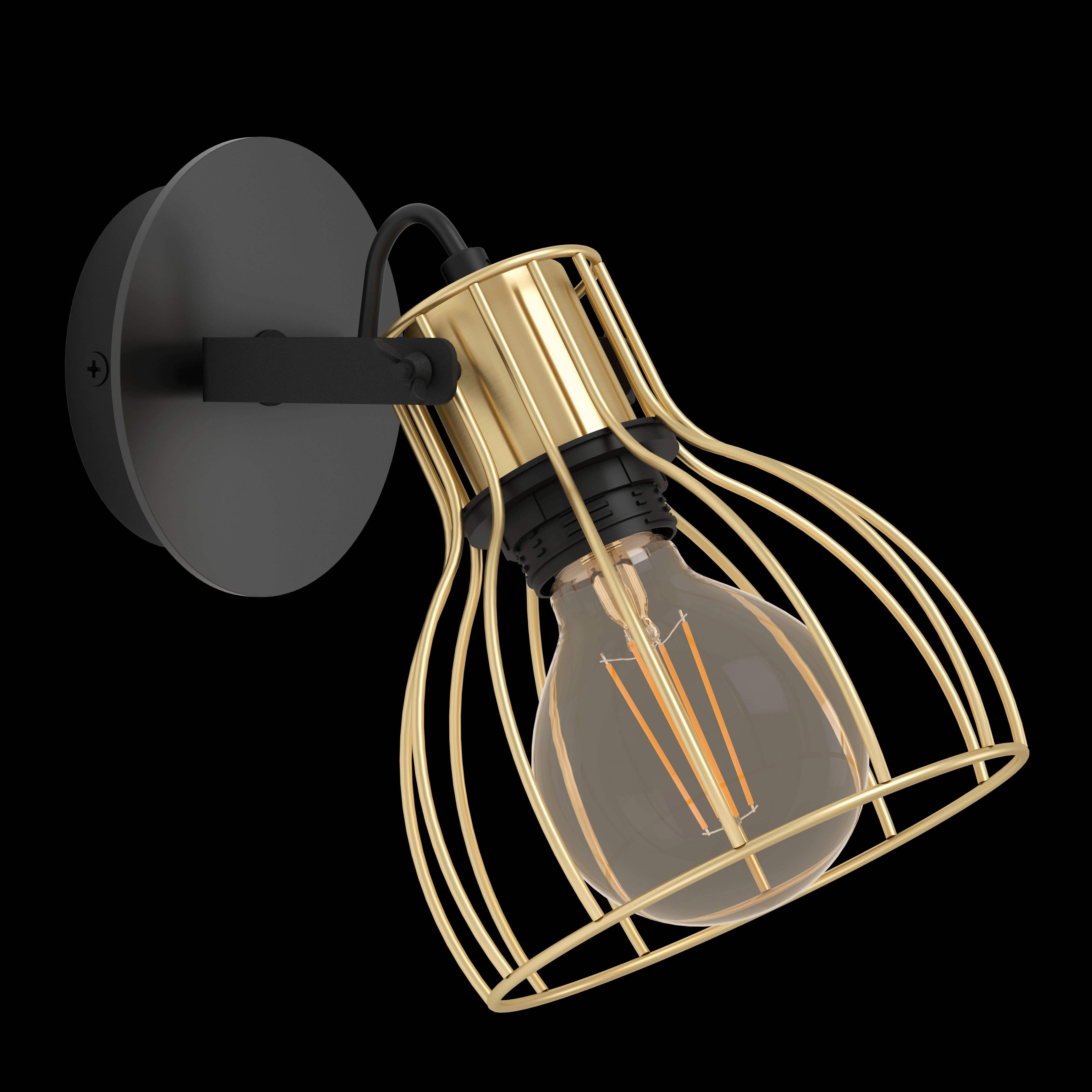 Eglo Sambatello Brass Wire & Slack Wall Spotlight