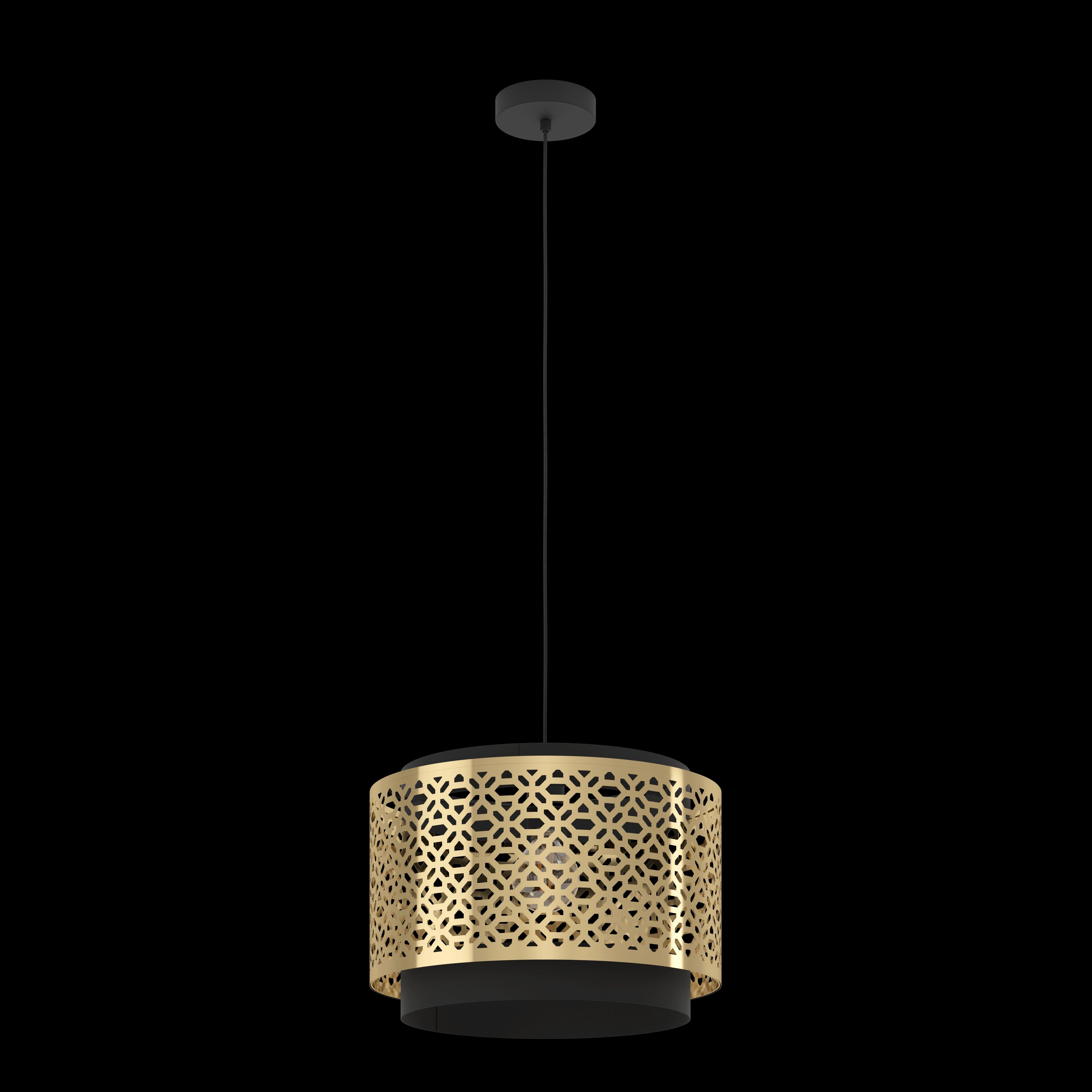 Eglo Sandbach Gold & Black Round Ceiling Pendant