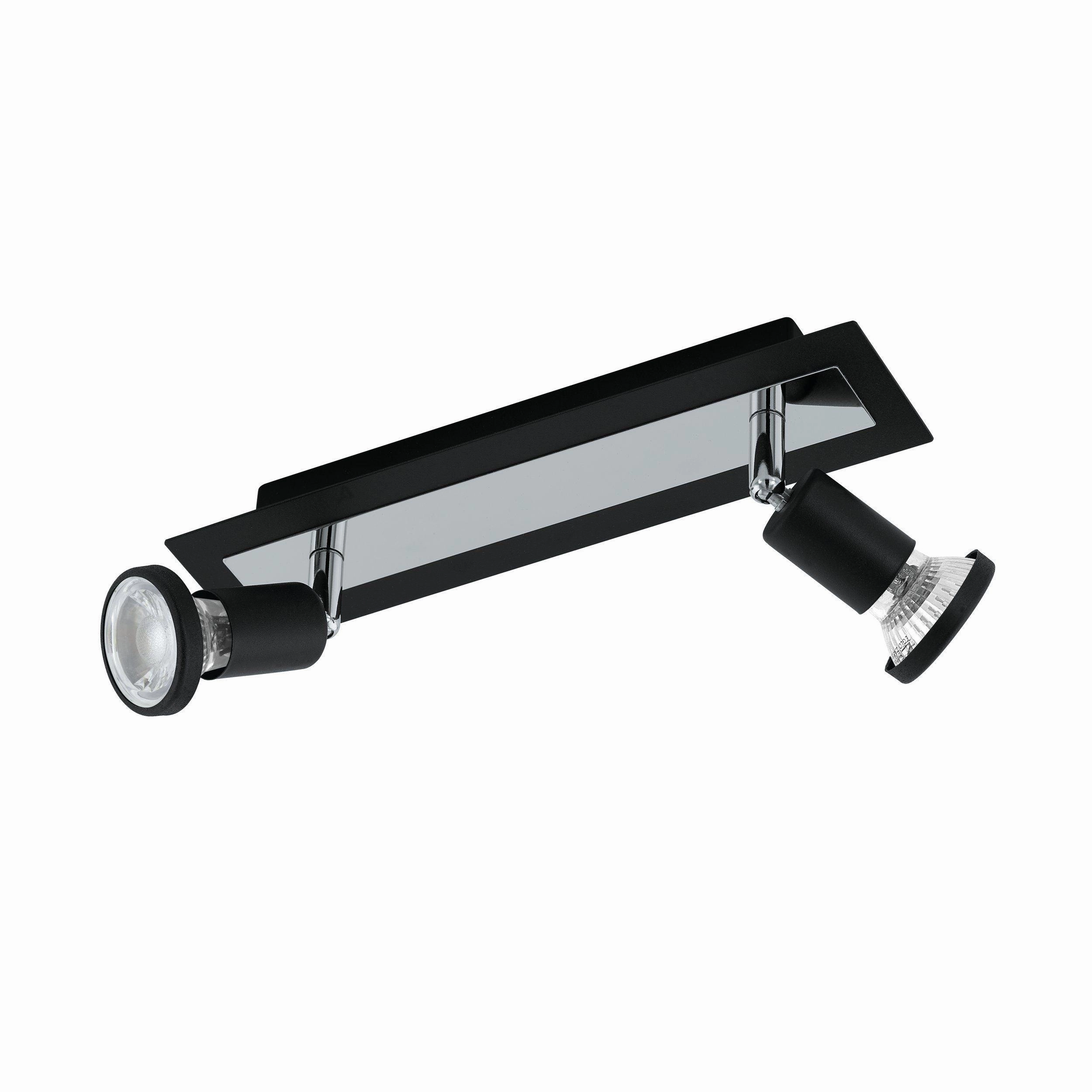 Eglo Sarria Black & Chrome 2 Light Bar Spotlight