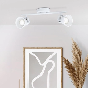 Eglo Seras 1 White 2 Light Bar Spotlight tall arc lamp for living room