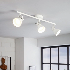 Eglo Seras 1 White 3 Light Bar Spotlight tall arc lamp for living room