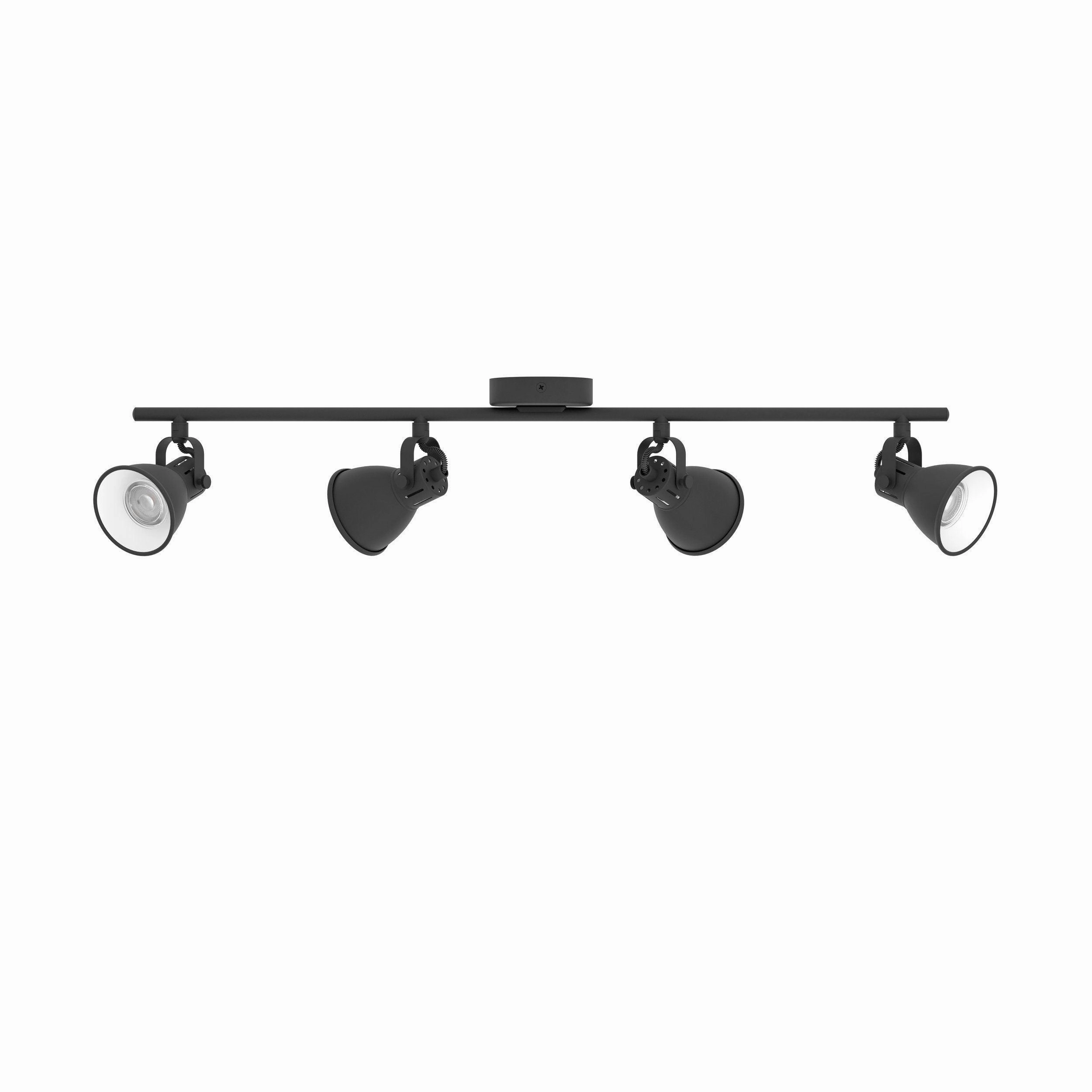 Eglo Seras 2 Black 4 Light Bar Spotlight