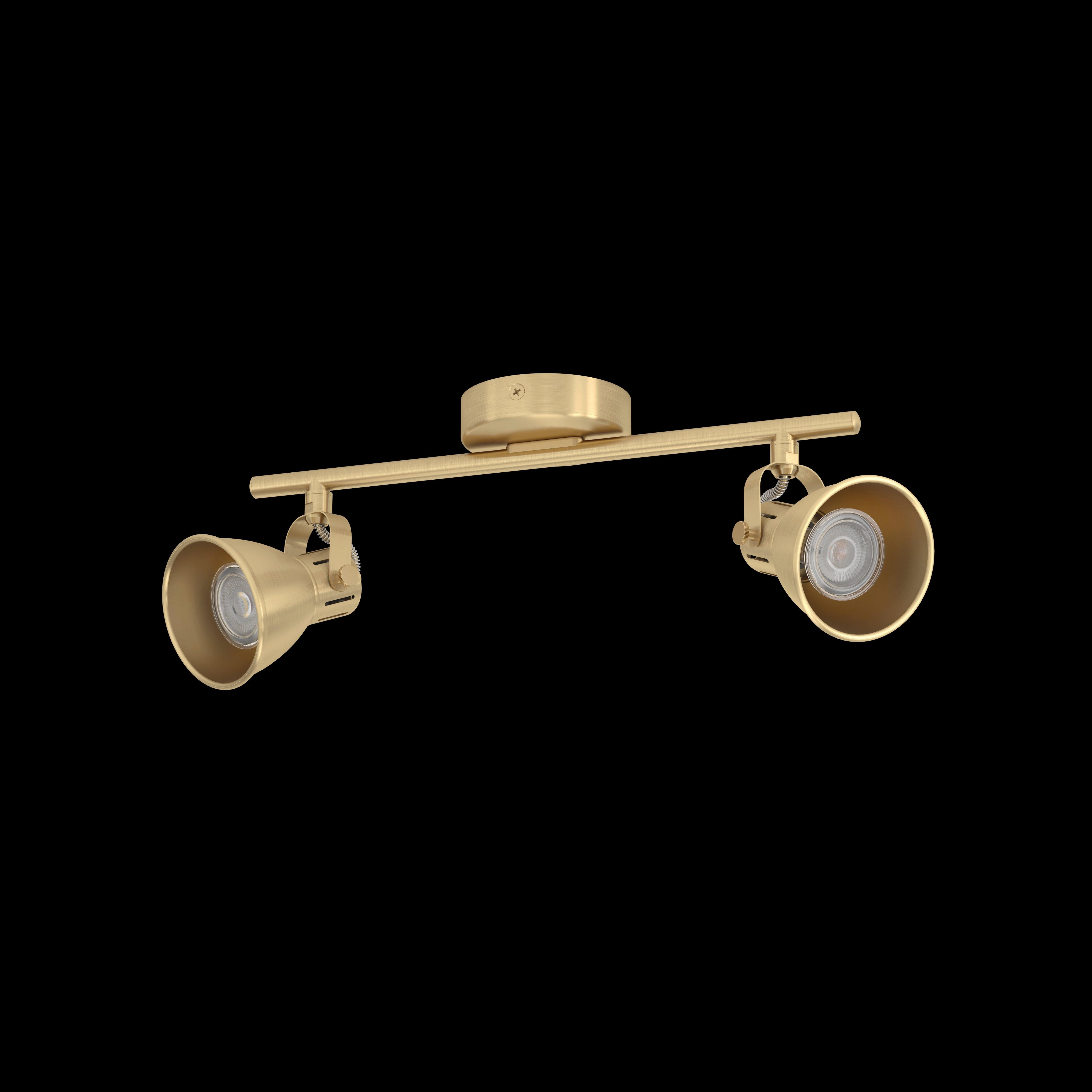 Eglo Seras Brass 2 Light Bar Spotlight