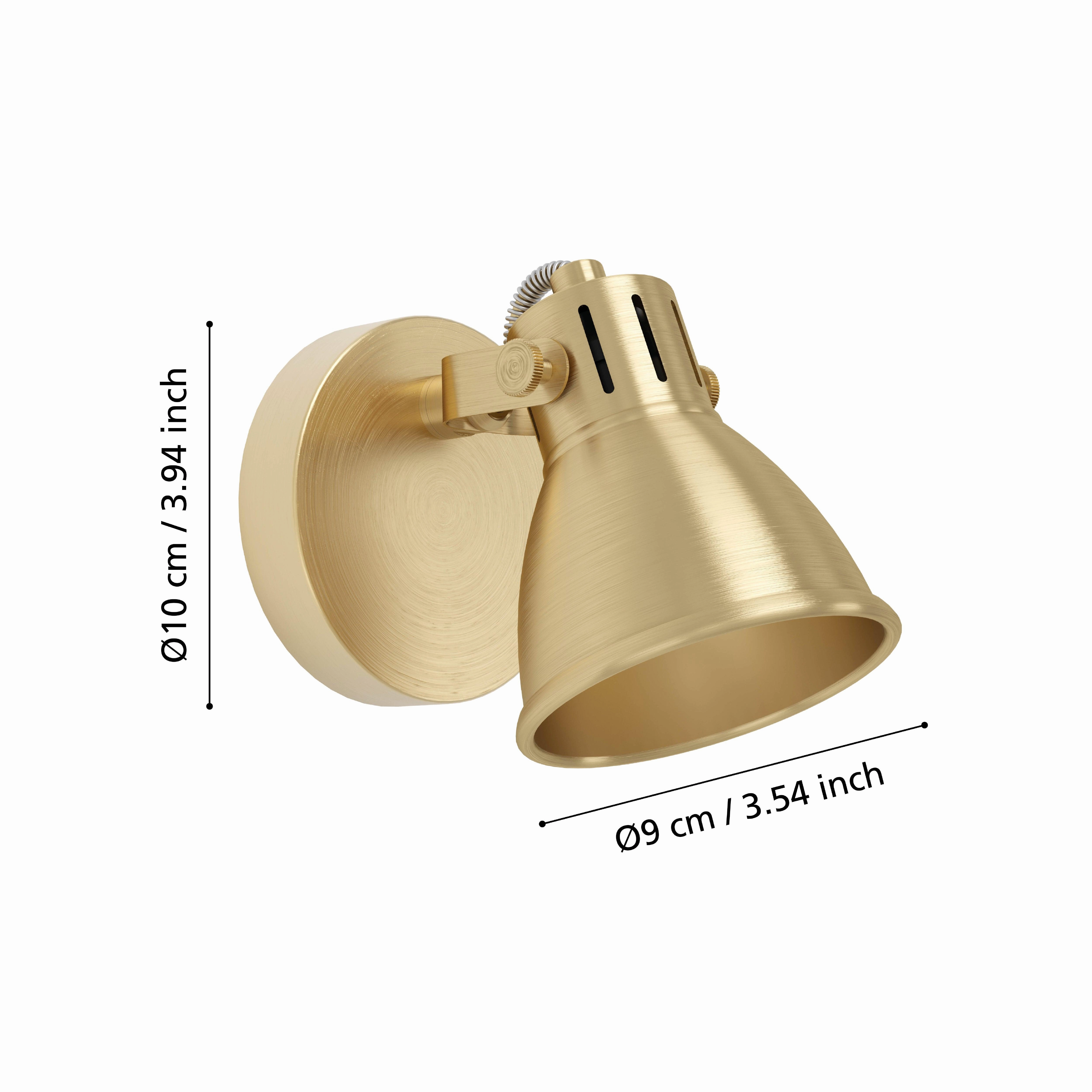 Eglo Seras Brass Wall Spotlight