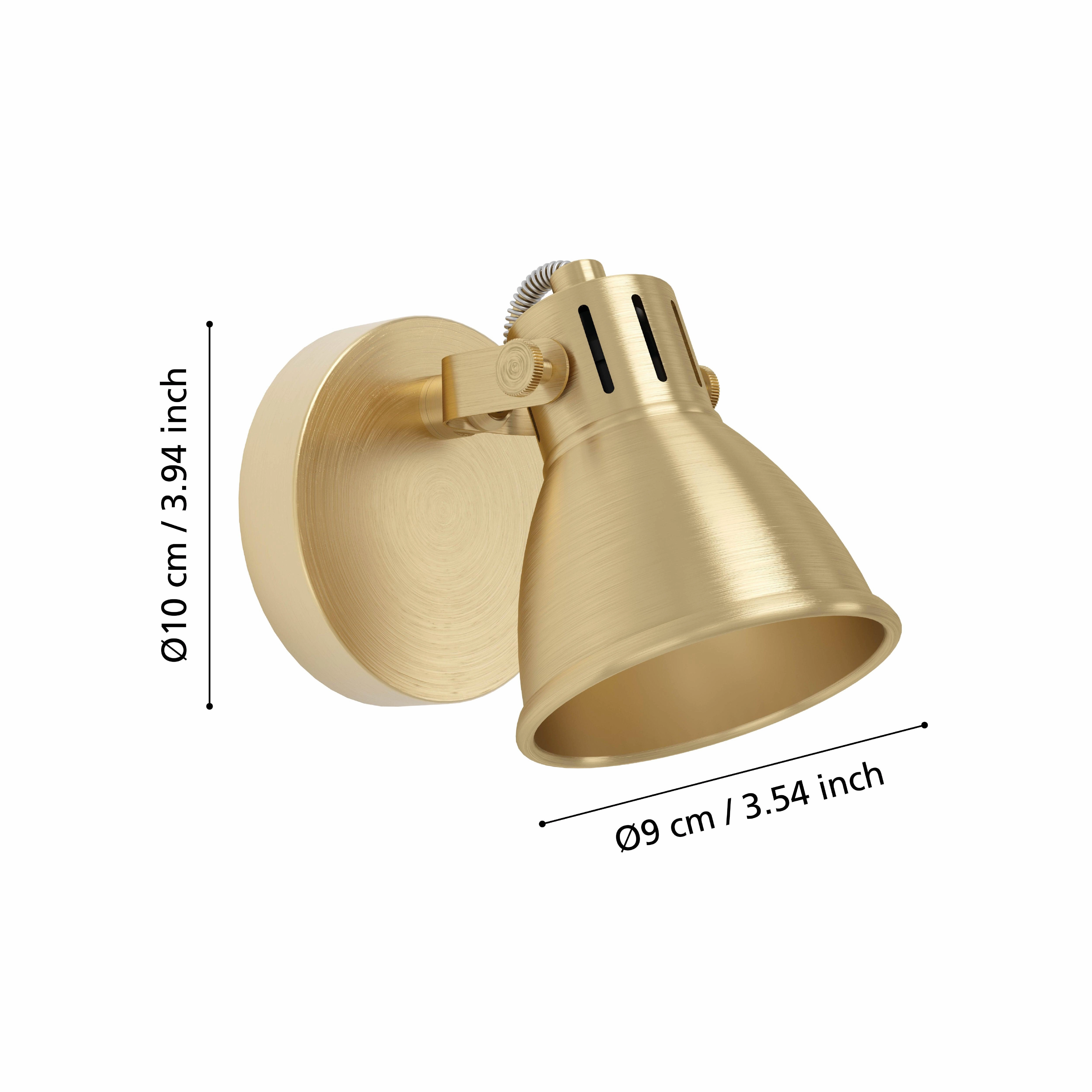 Eglo Seras Brass Wall Spotlight