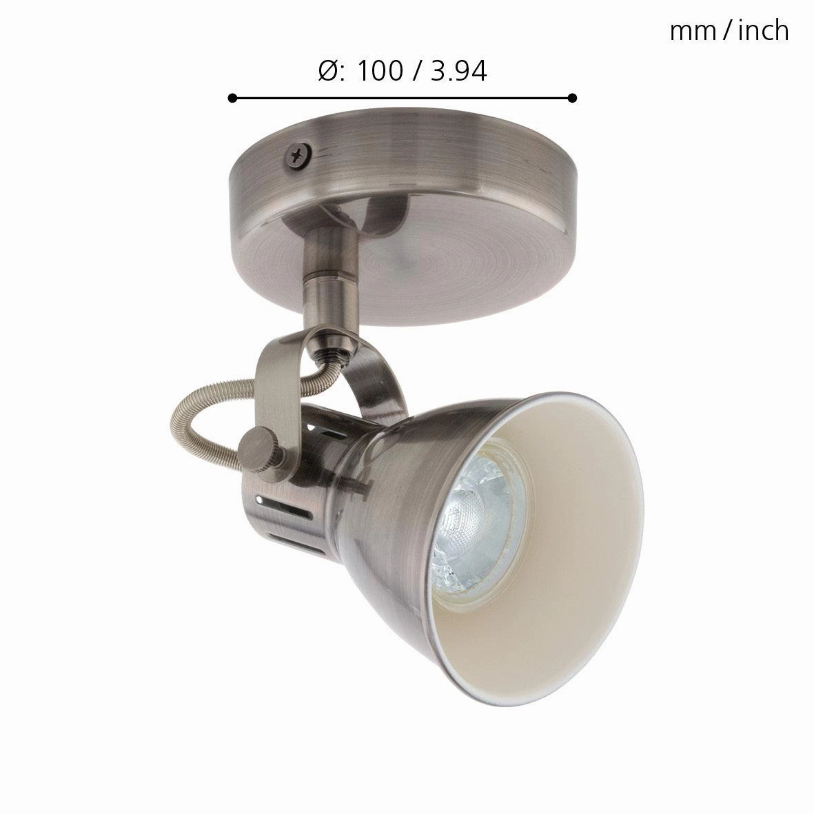 Eglo Seras Nickel Wall Spotlight