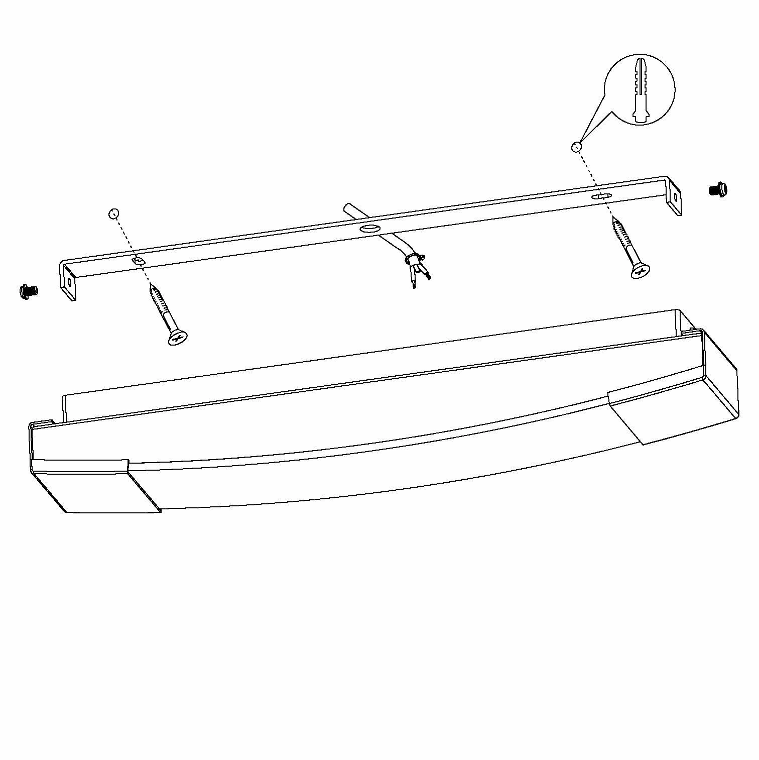 Eglo Siderno IP44 Chrome LED Bathroom Wall / Mirror Light - 35cm