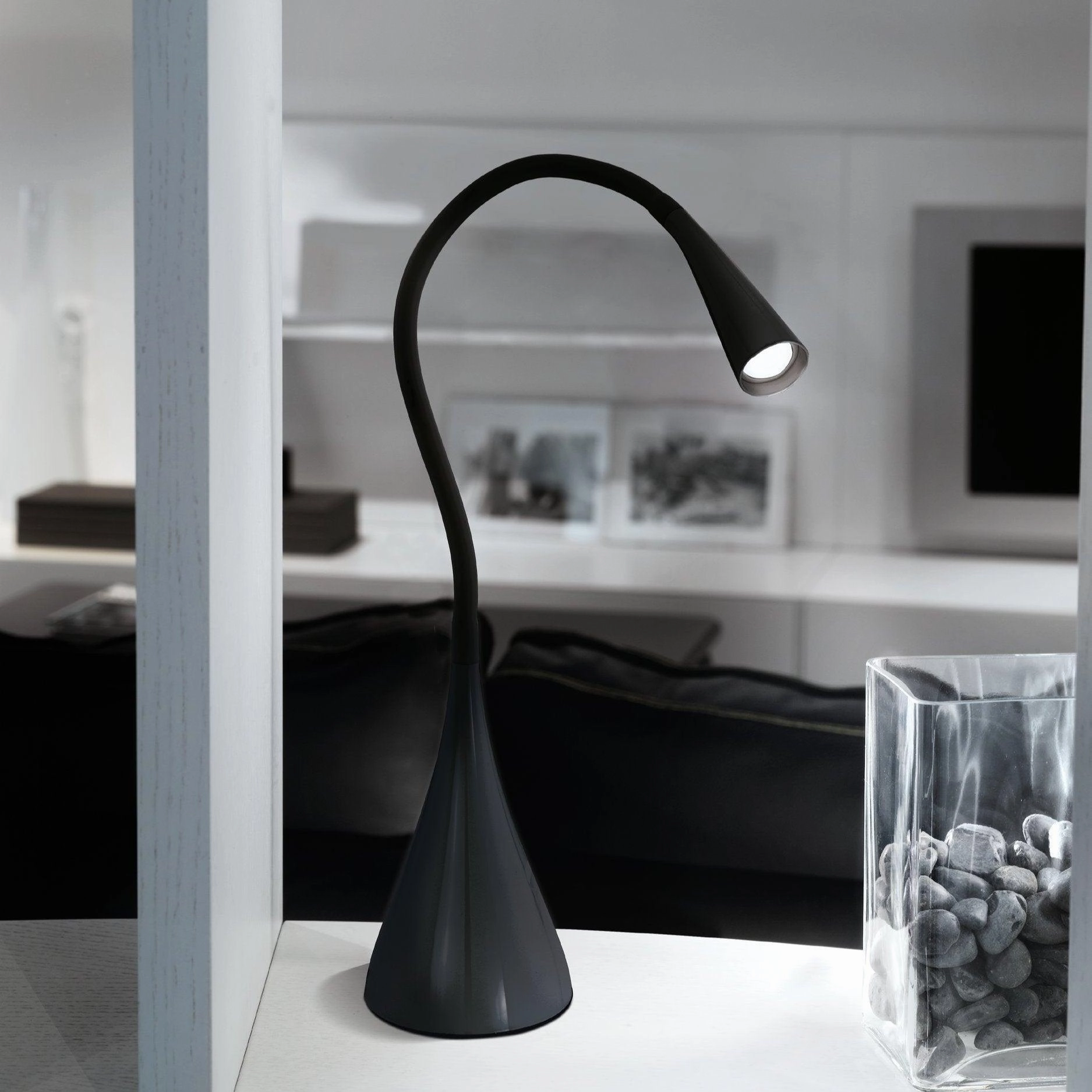 Eglo Snapora Black LED Touch Desk Lamp