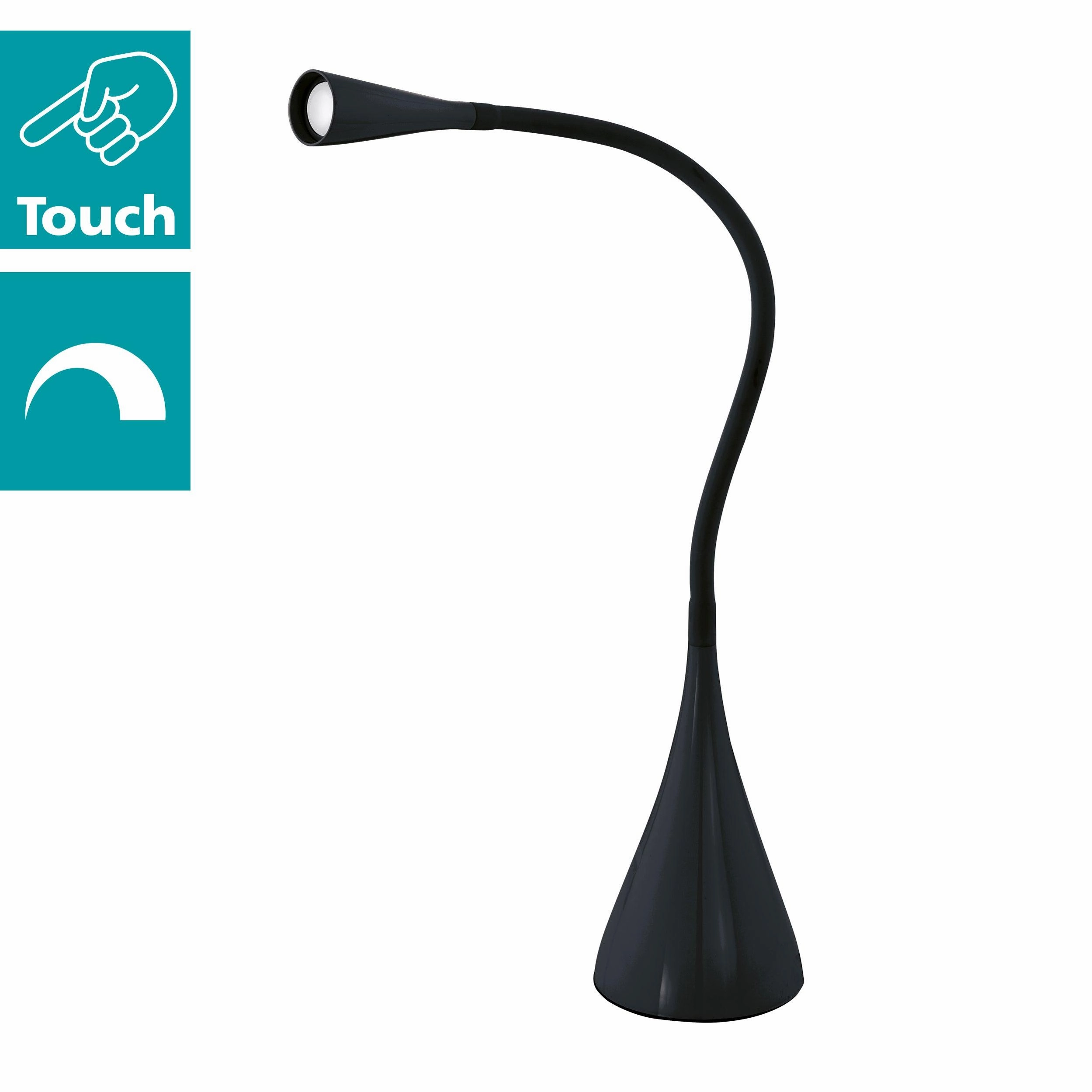 Eglo Snapora Black LED Touch Desk Lamp