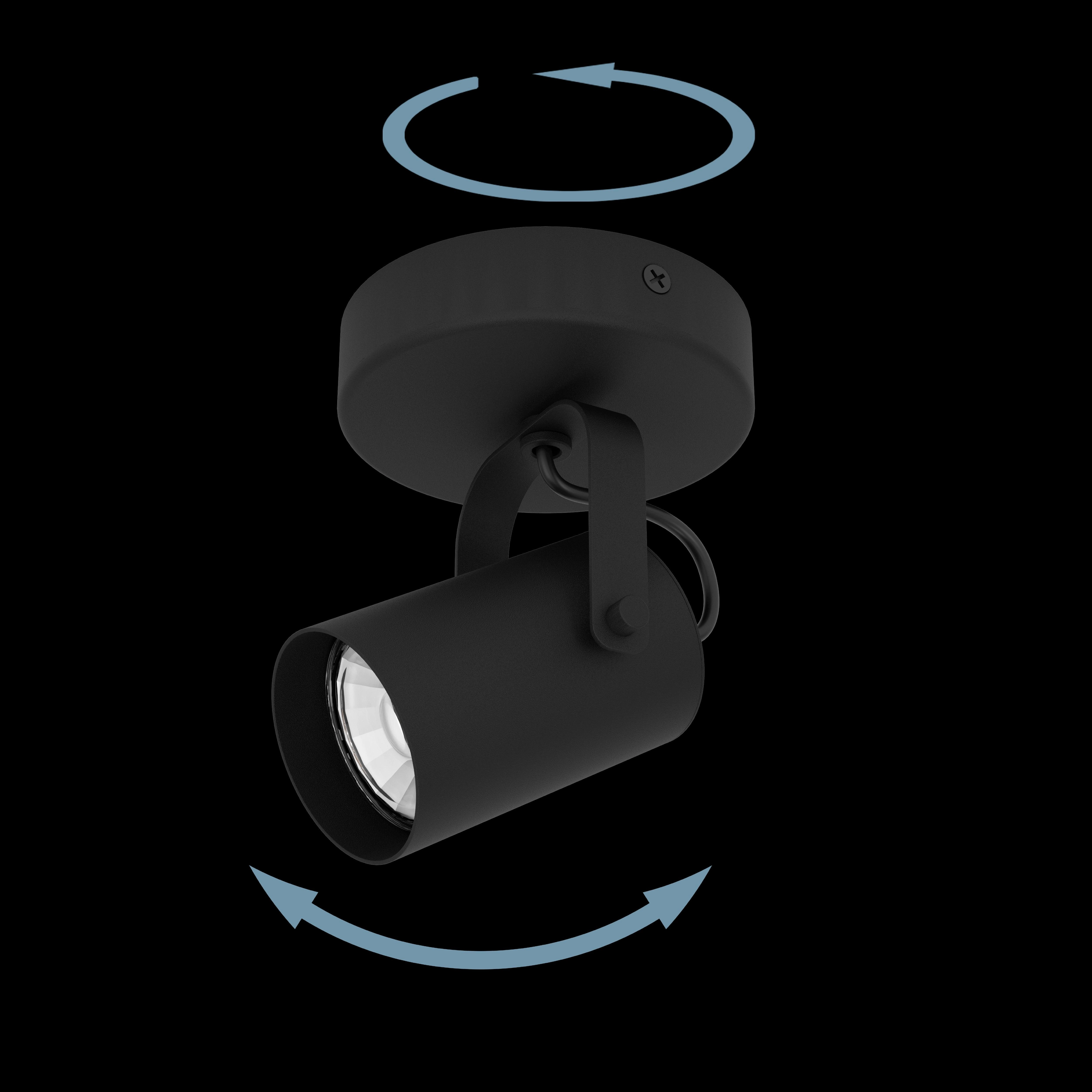 Eglo Sorego Black Wall Spotlight