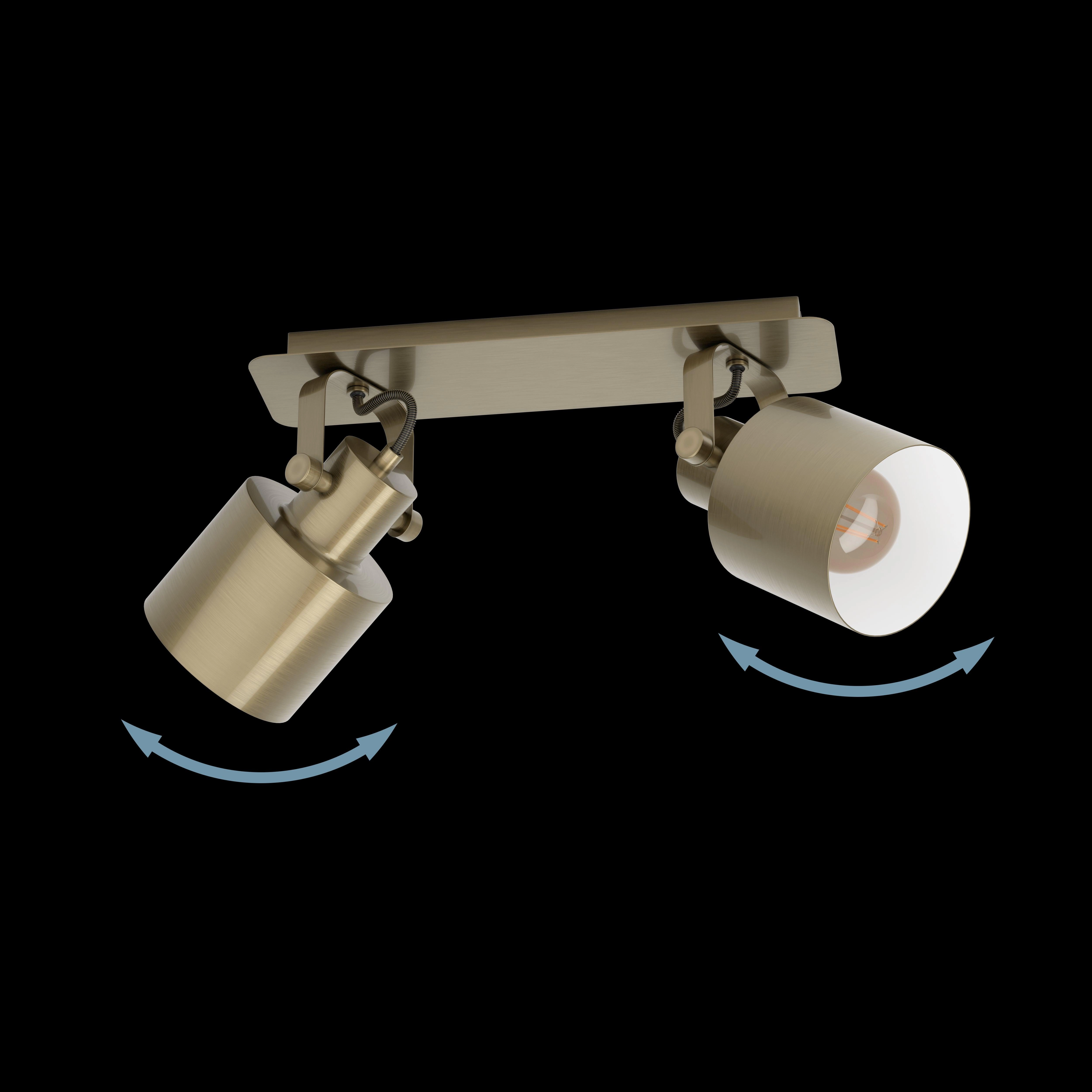 Eglo Southery Gold 2 Light Bar Spotlight