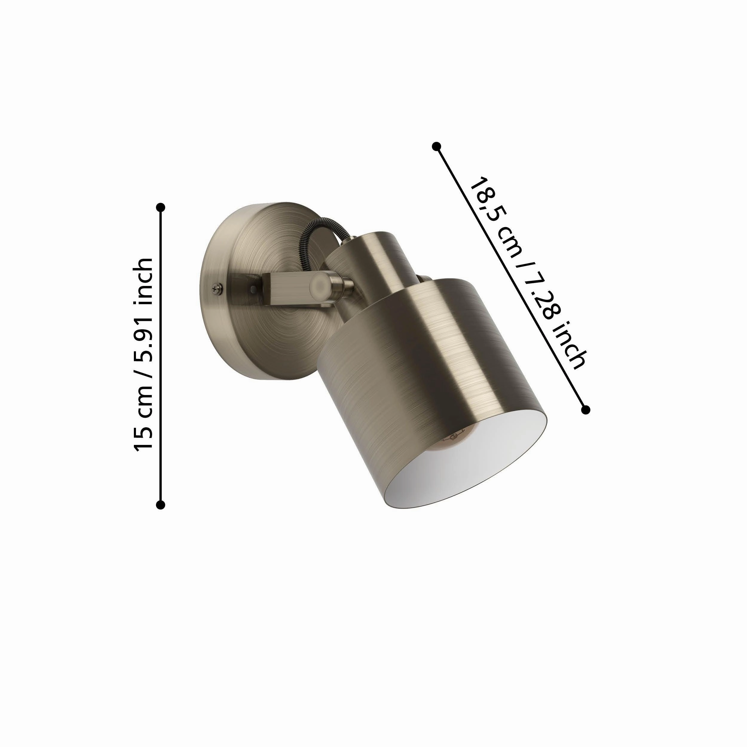 Eglo Southery Gold Wall Spotlight