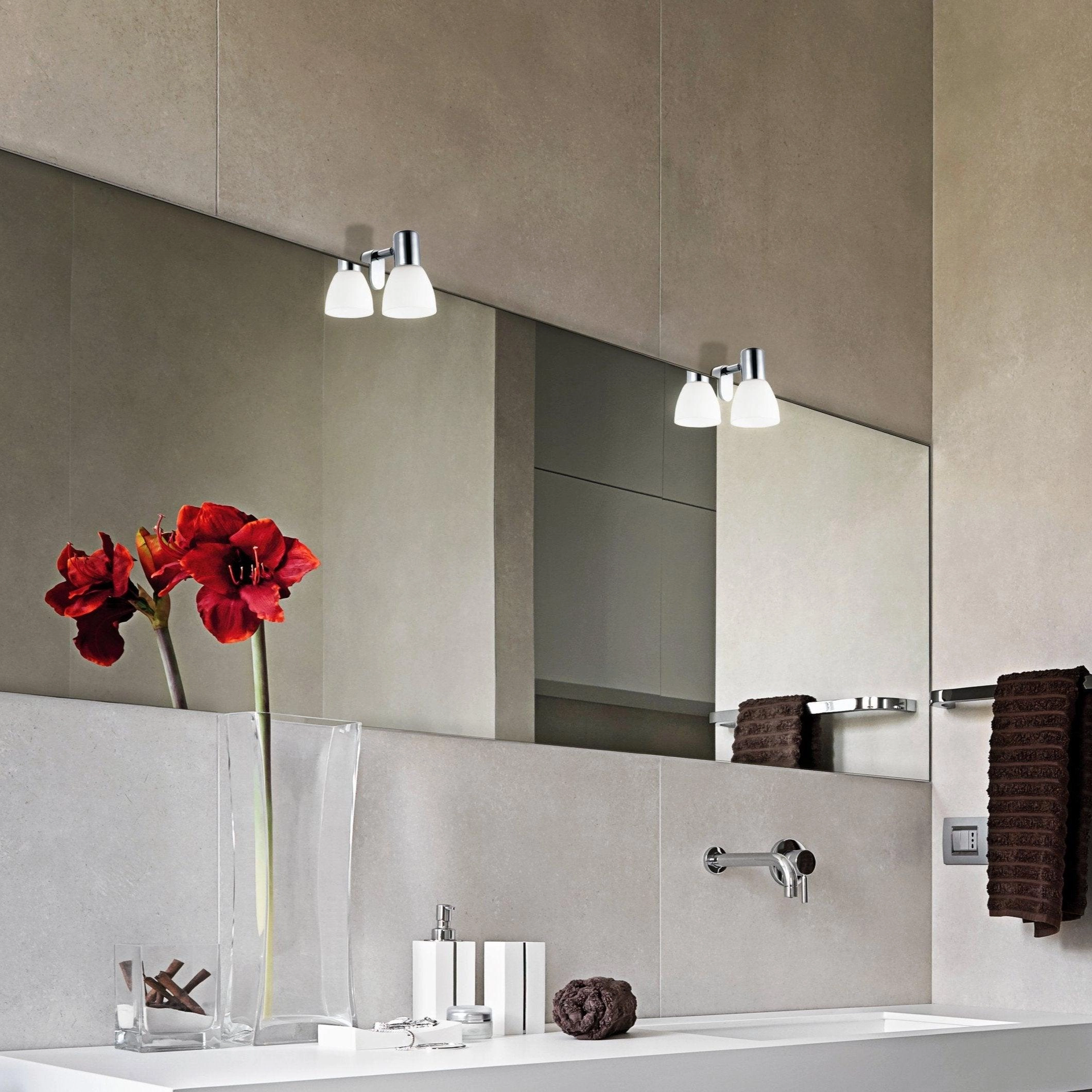 Eglo Sticker IP20 Chrome Bathroom Wall / Mirror Light vintage desk lamp
