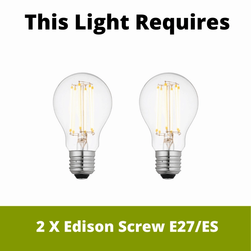 Eglo Stillington 1 Wood & Black 2 Light Bar Spotlight
