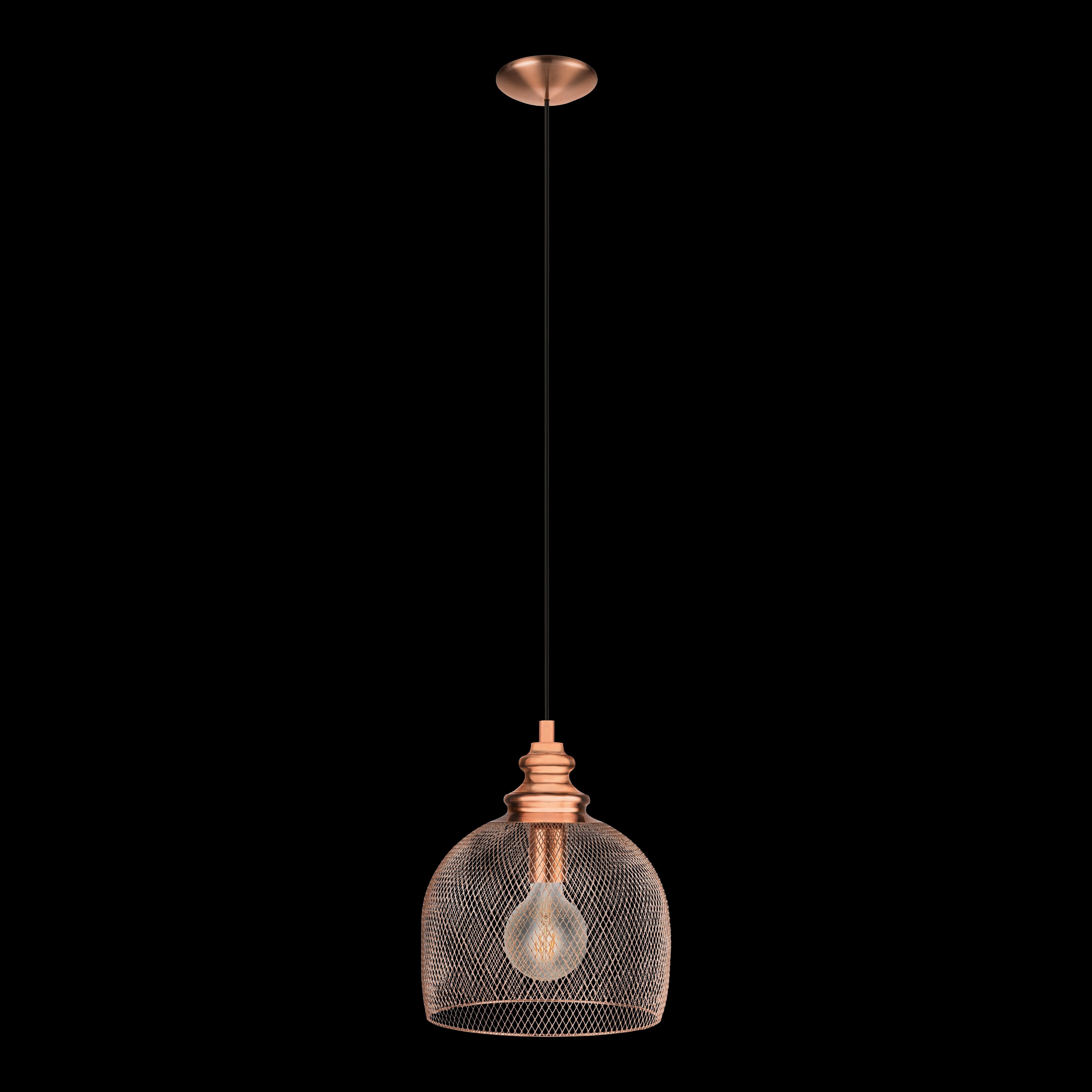 Eglo Straiton Copper Metal Mesh Ceiling Pendant
