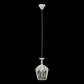 Eglo Sudbury White & Glass Ceiling Pendant sleek LED ceiling lamp