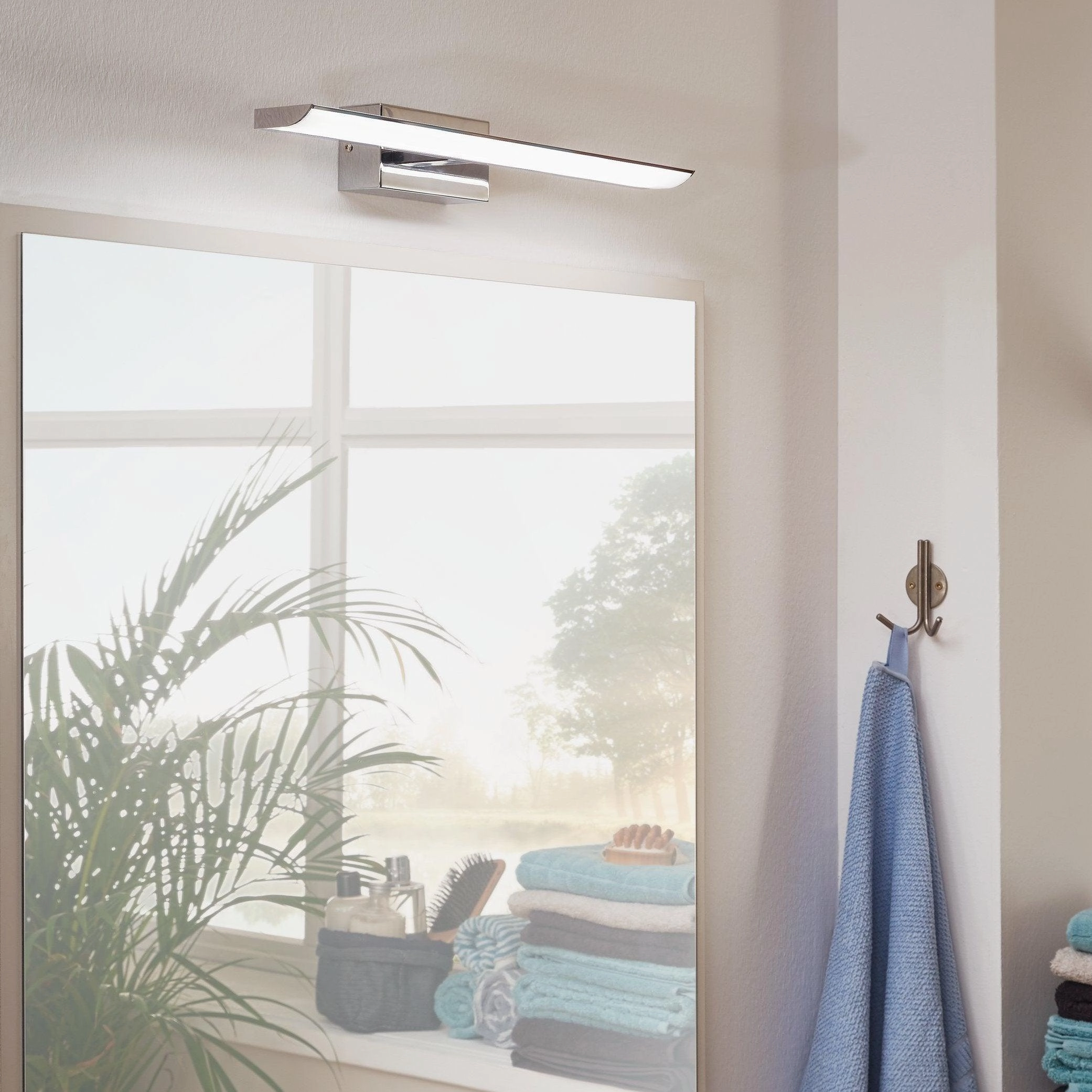 Eglo Tabiano IP20 LED Chrome Bathroom Wall / Mirror - 40.5cm