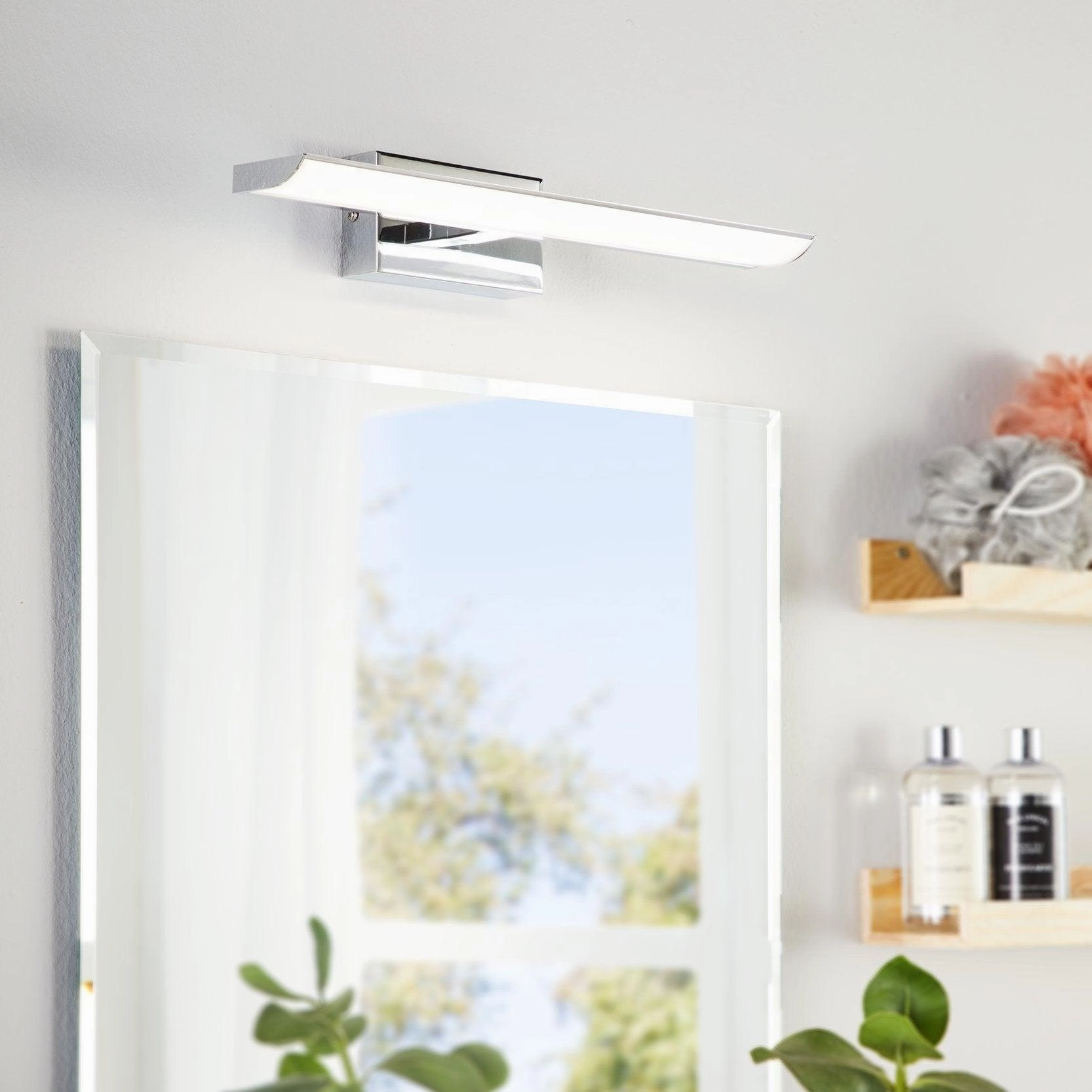 Eglo Tabiano IP20 LED Chrome Bathroom Wall / Mirror - 40.5cm vintage desk lamp