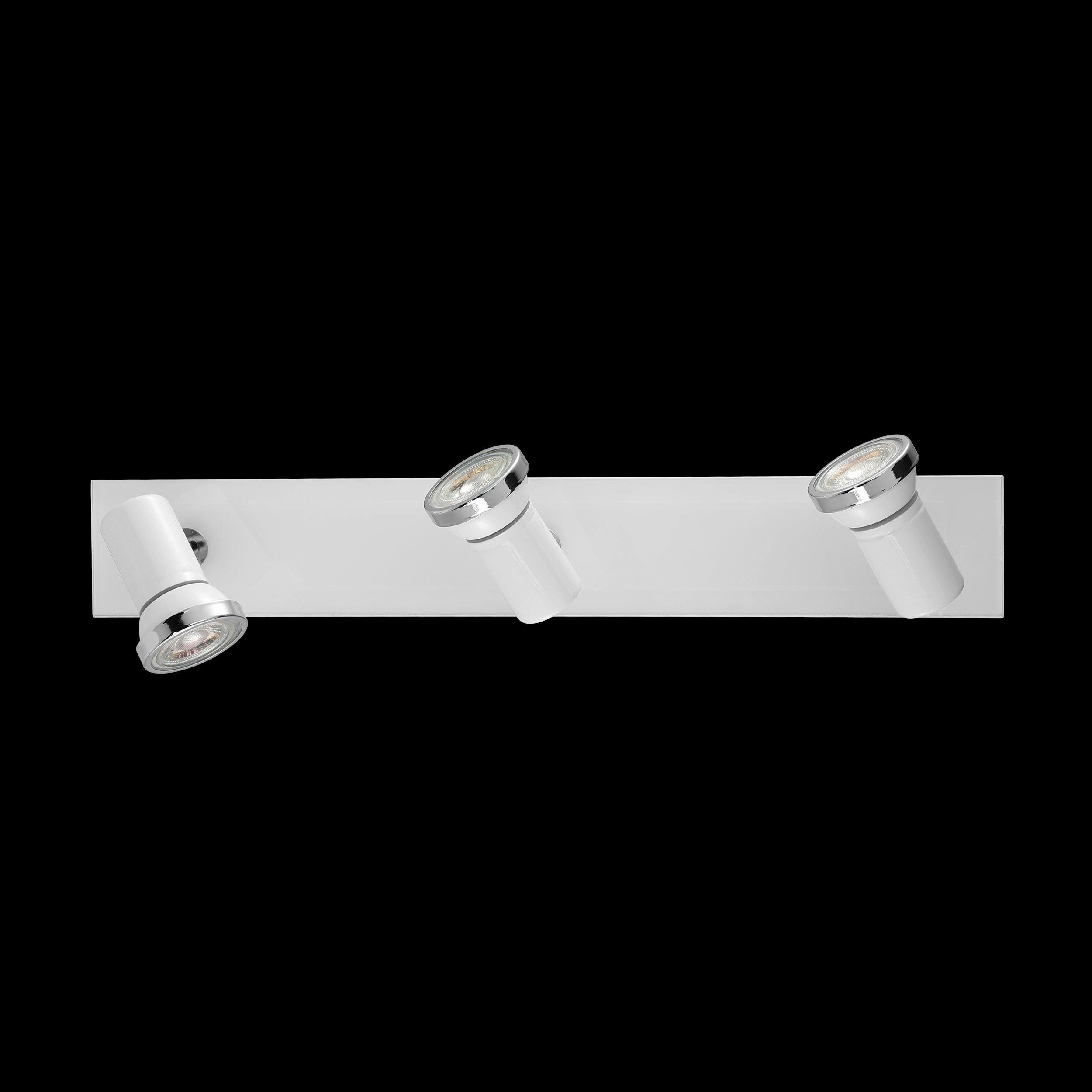 Eglo Tamara 1 White & Chrome 3 Light Bathroom Spotlight Bar