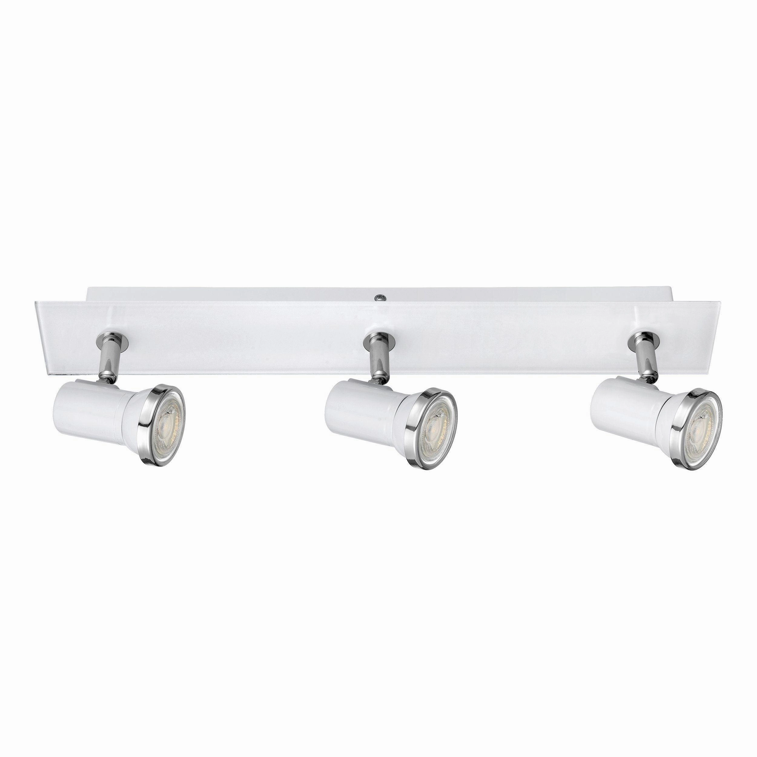 Eglo Tamara 1 White & Chrome 3 Light Bathroom Spotlight Bar