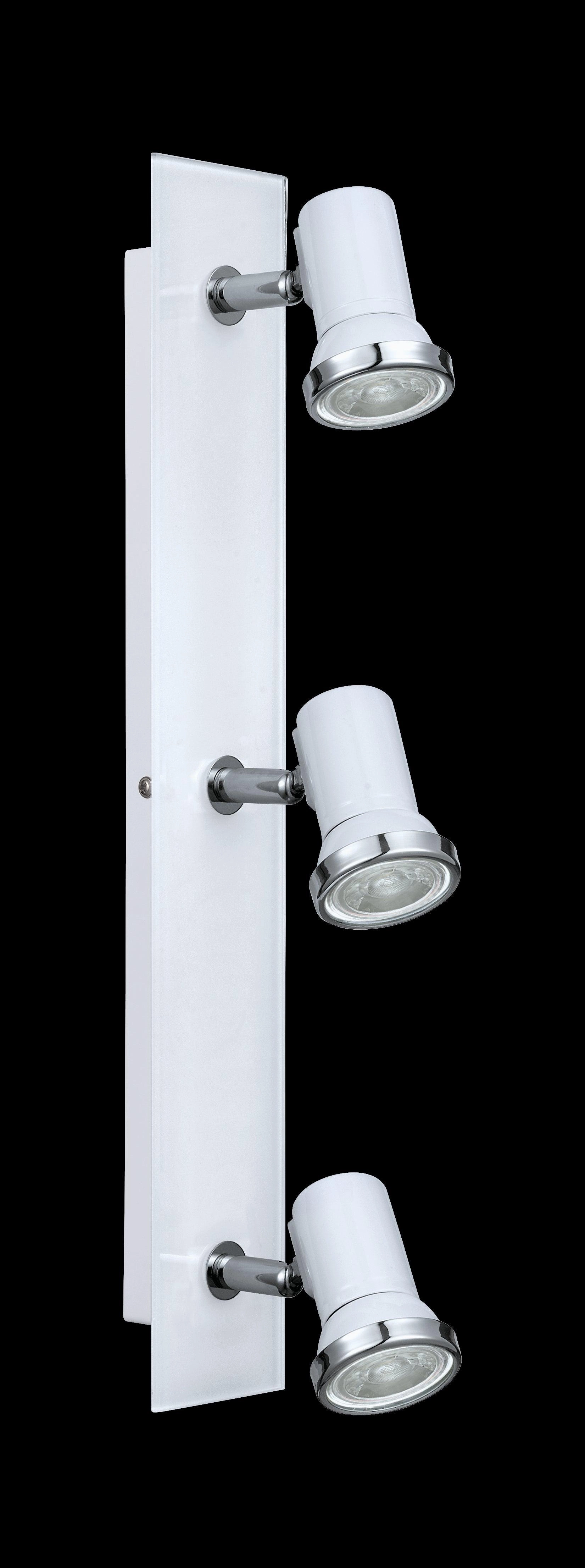Eglo Tamara 1 White & Chrome 3 Light Bathroom Spotlight Bar