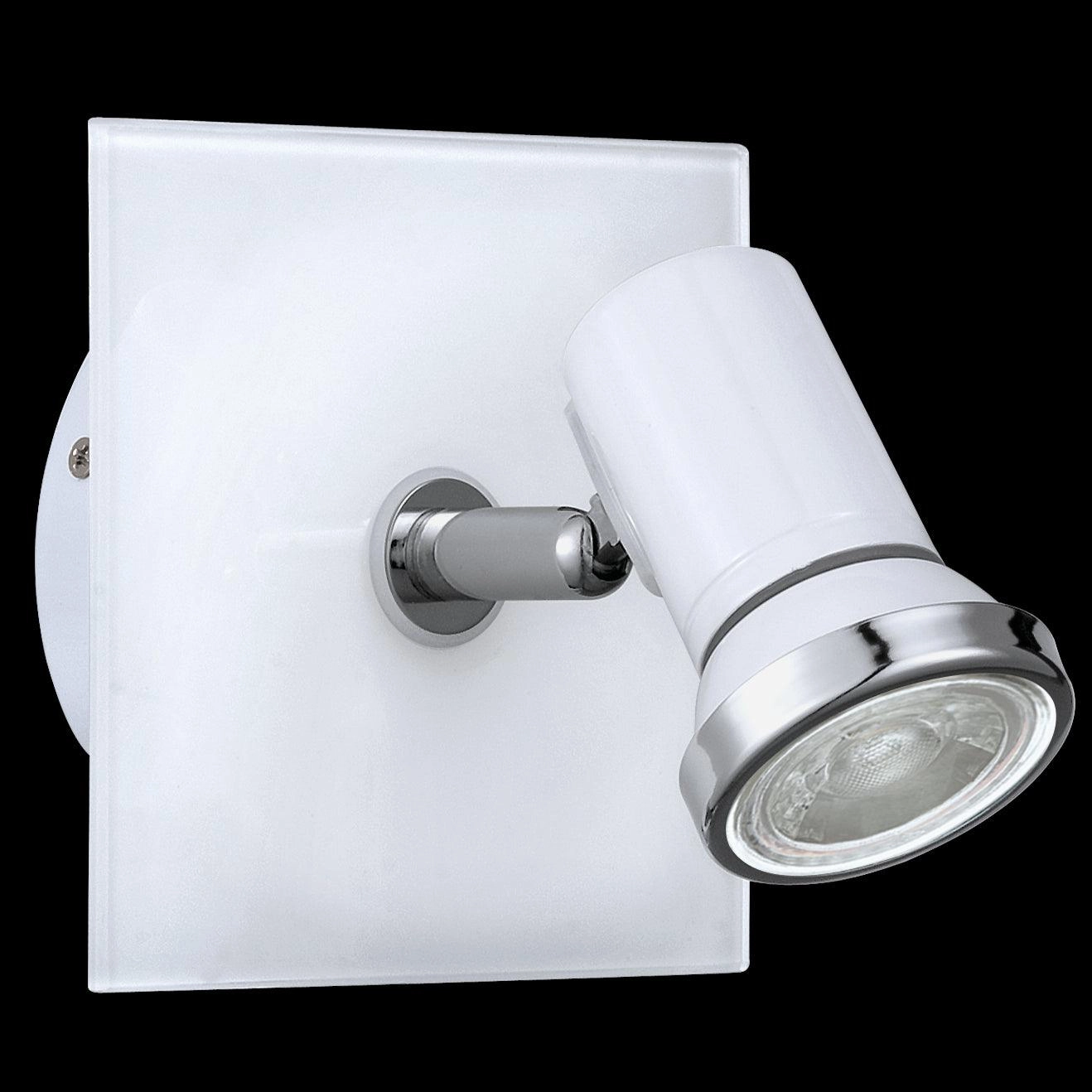 Eglo Tamara 1 White & Chrome Bathroom Wall Spotlight
