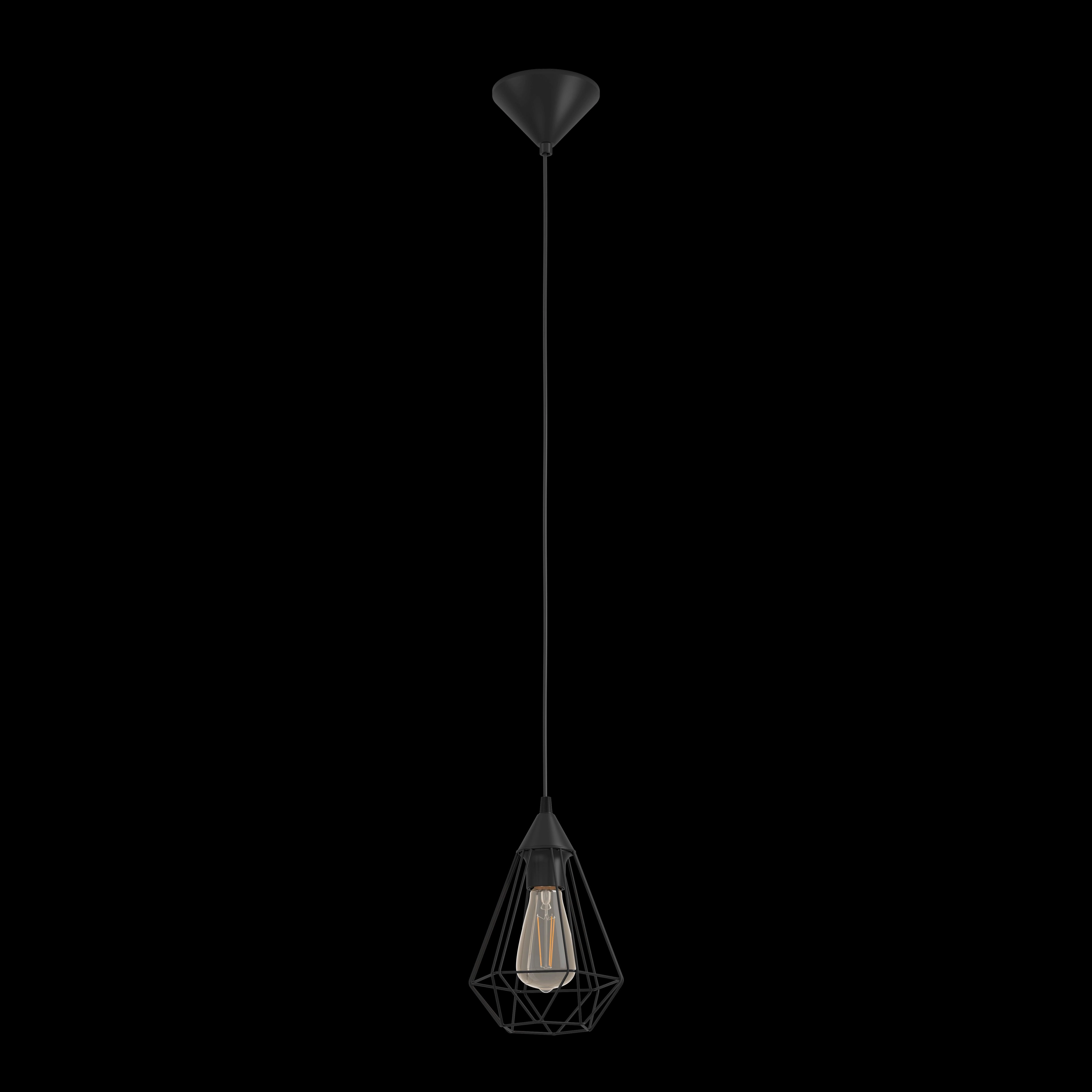 Eglo Tarbes Black Metal Wire Ceiling Pendant