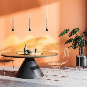 Eglo Tb Cortaderas Black Metal Track Ceiling Pendant sleek LED ceiling lamp