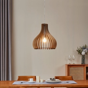 Eglo Tindori Light Wood Ceiling Pendant flush mount ceiling fixture