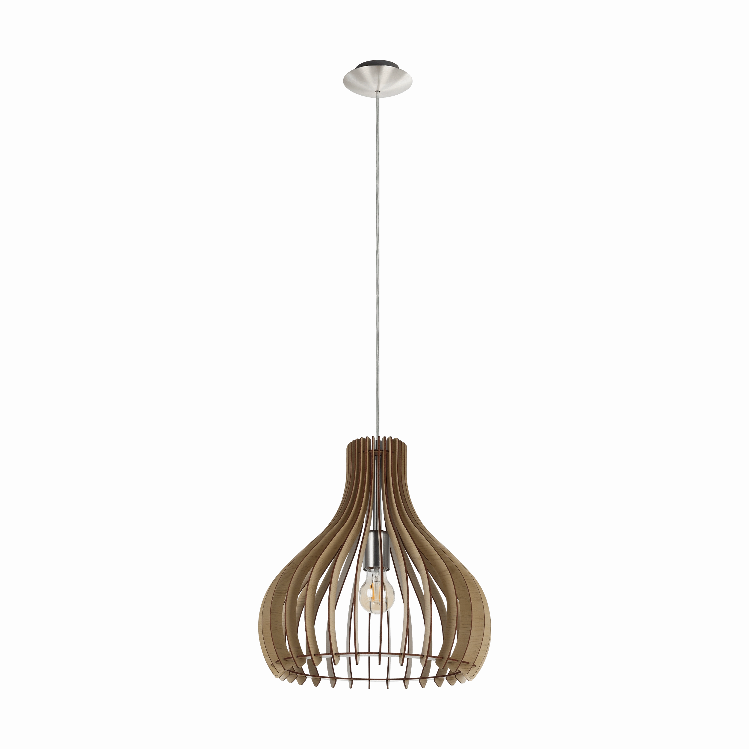 Eglo Tindori Light Wood Ceiling Pendant