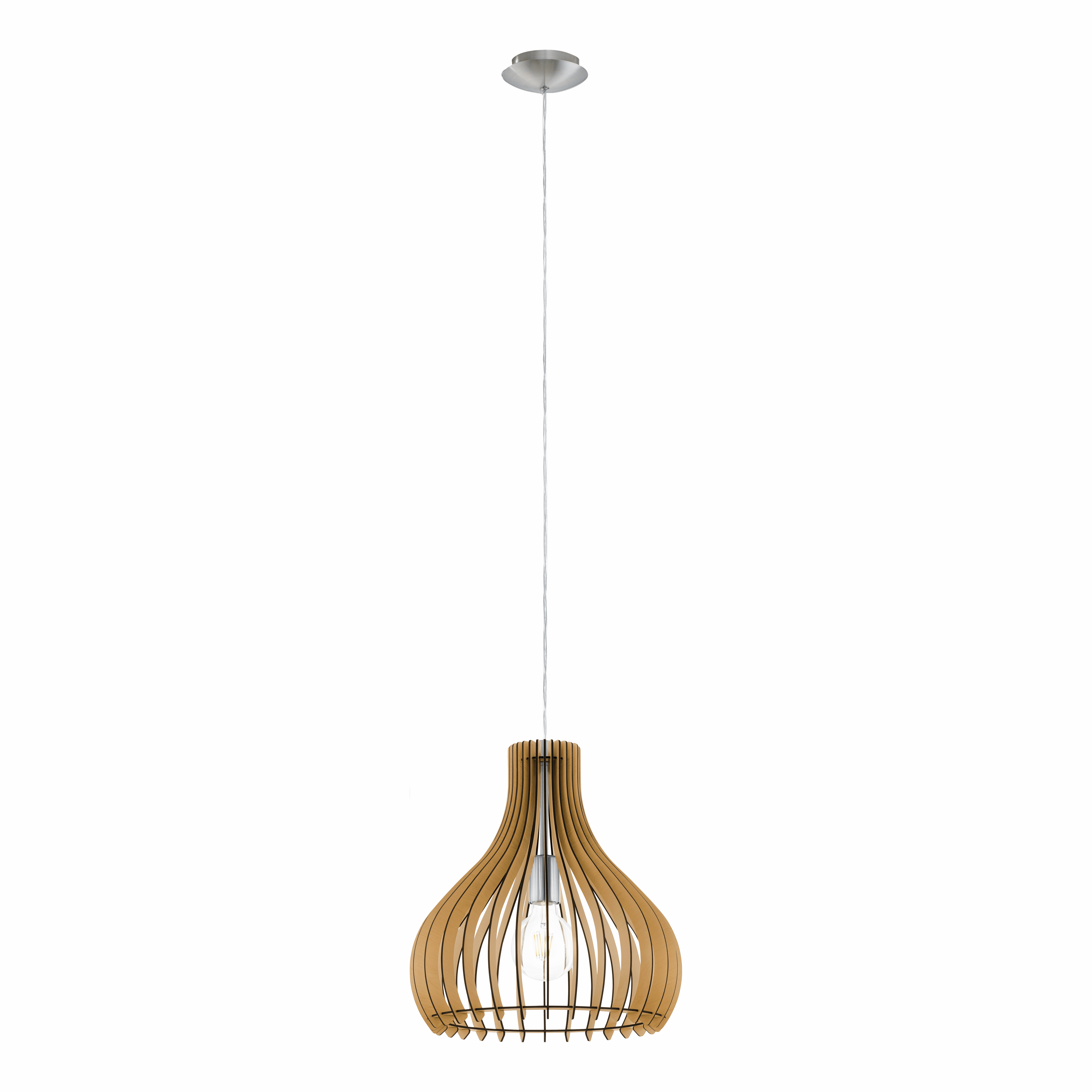 Eglo Tindori Light Wood Ceiling Pendant