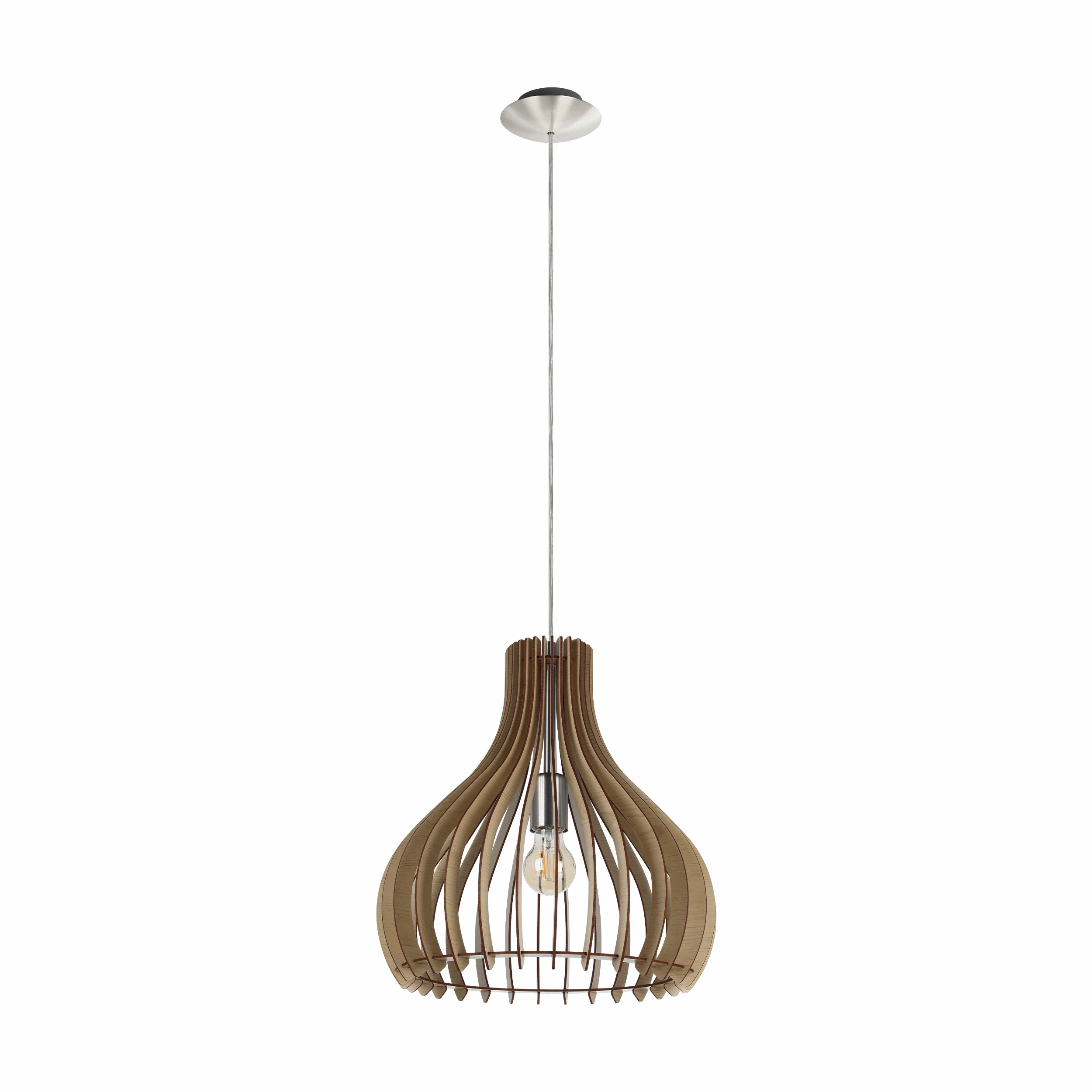 Eglo Tindori Light Wood Ceiling Pendant
