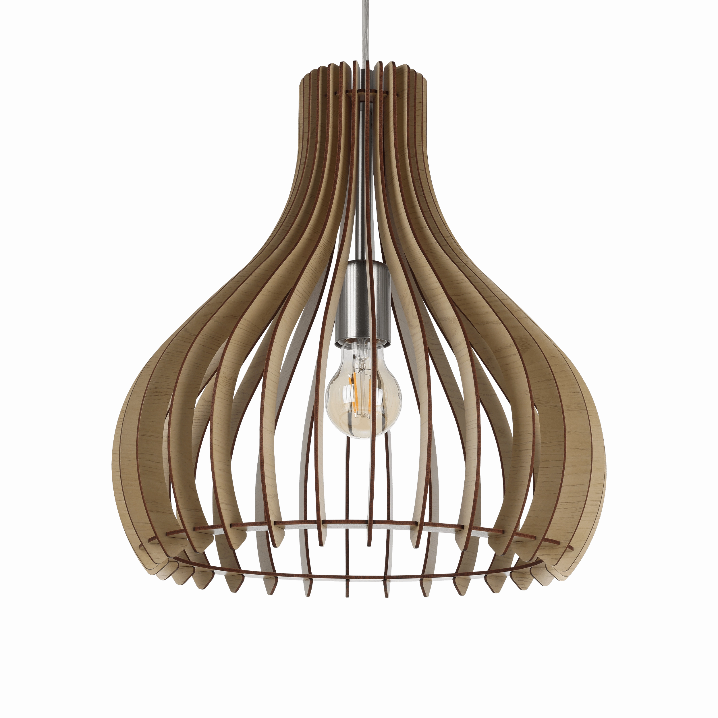 Eglo Tindori Light Wood Ceiling Pendant