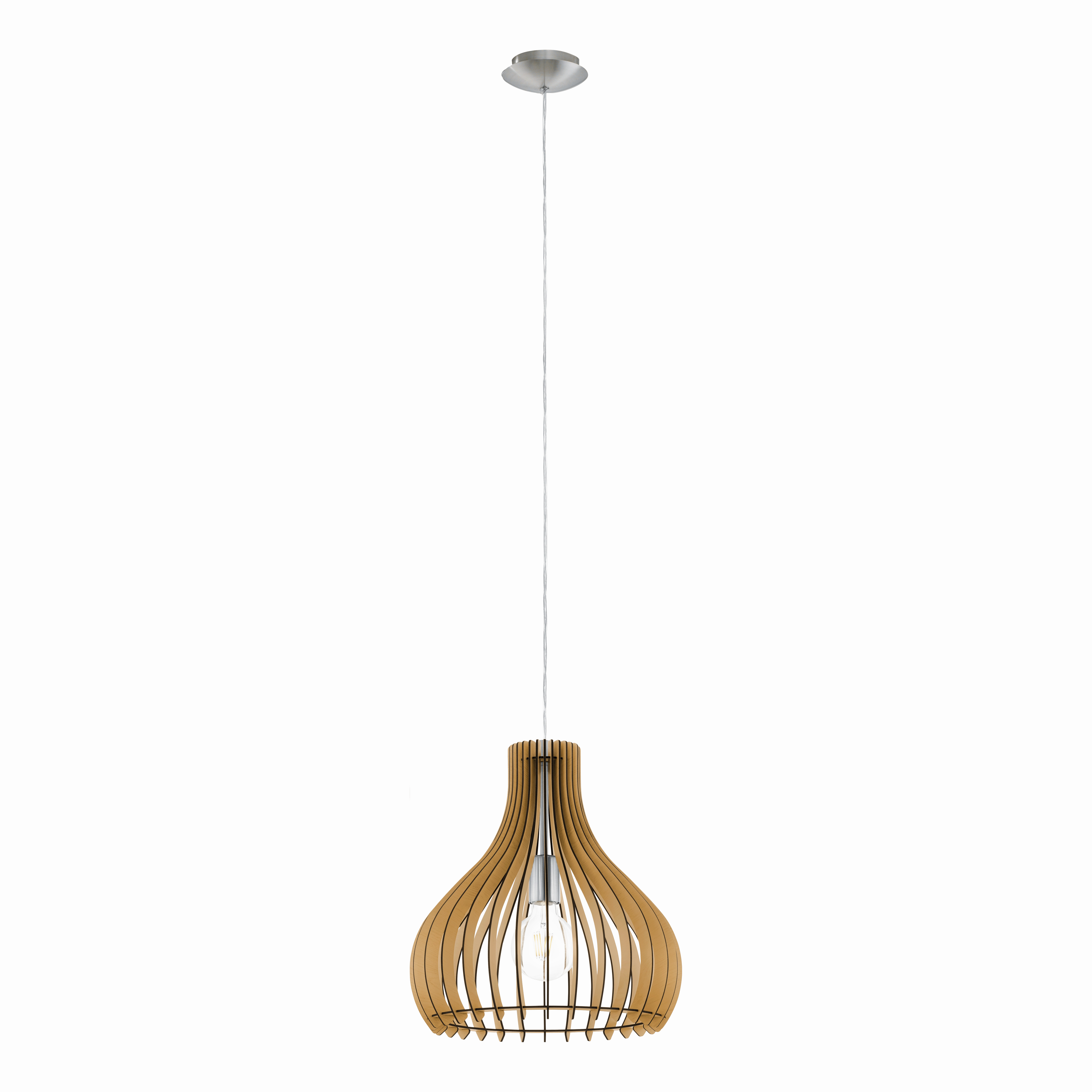 Eglo Tindori Light Wood Ceiling Pendant