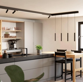 Eglo Tp Black LED Pendant Light flush mount ceiling fixture