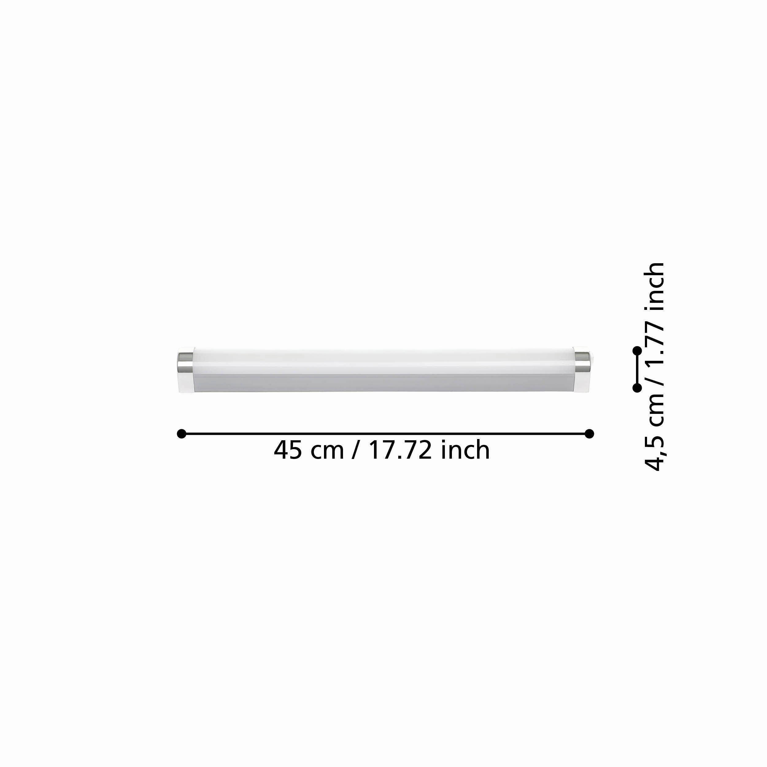 Eglo Tragacete 1 IP44 Chrome Bathroom Wall / Mirror Light 45cm