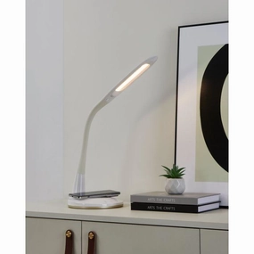 Eglo Trunca White LED Flexible Touch Desk Lamp energy-saving LED light