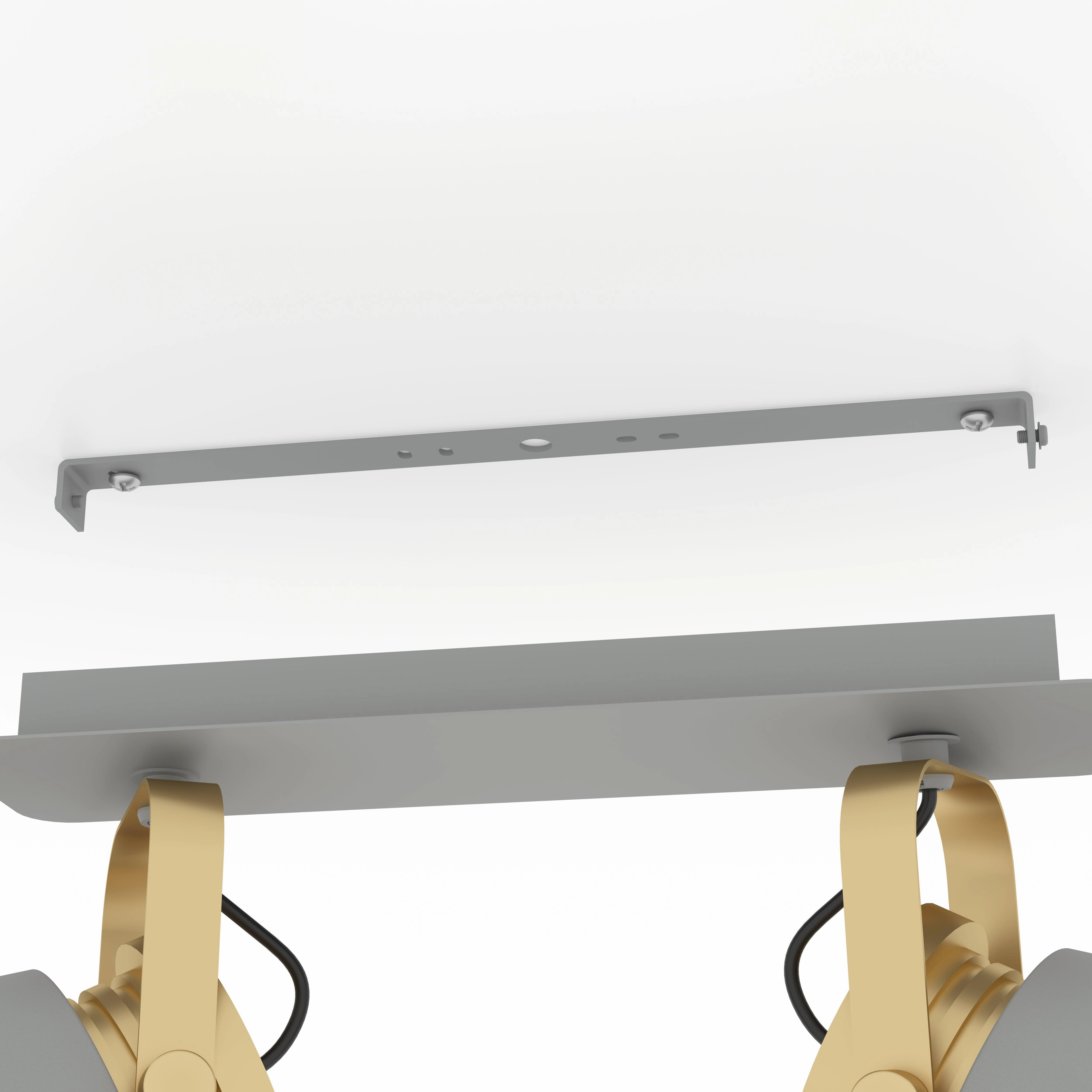 Eglo Twicken Grey & Gold 2 Light Bar Spotlight