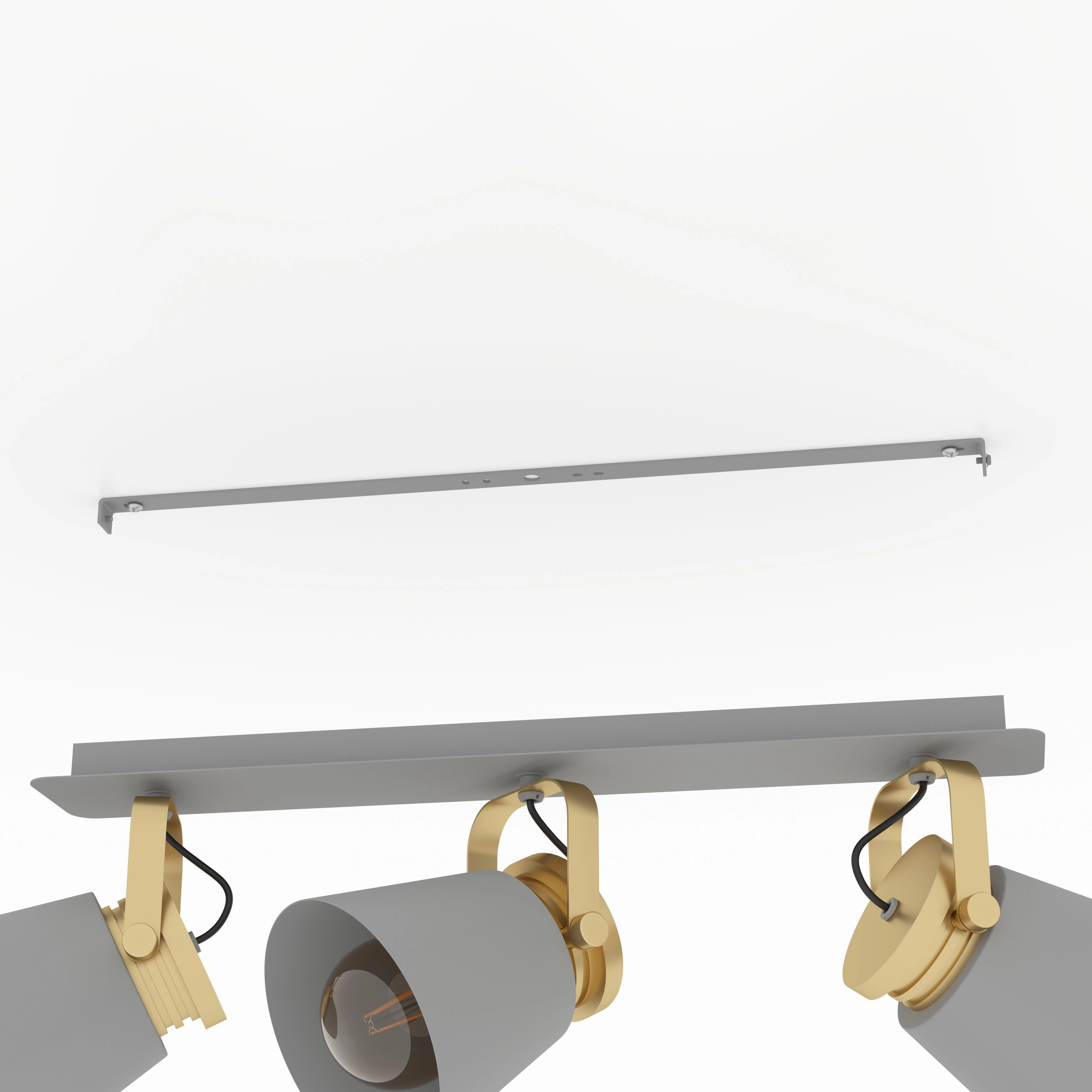 Eglo Twicken Grey & Gold 3 Light Bar Spotlight