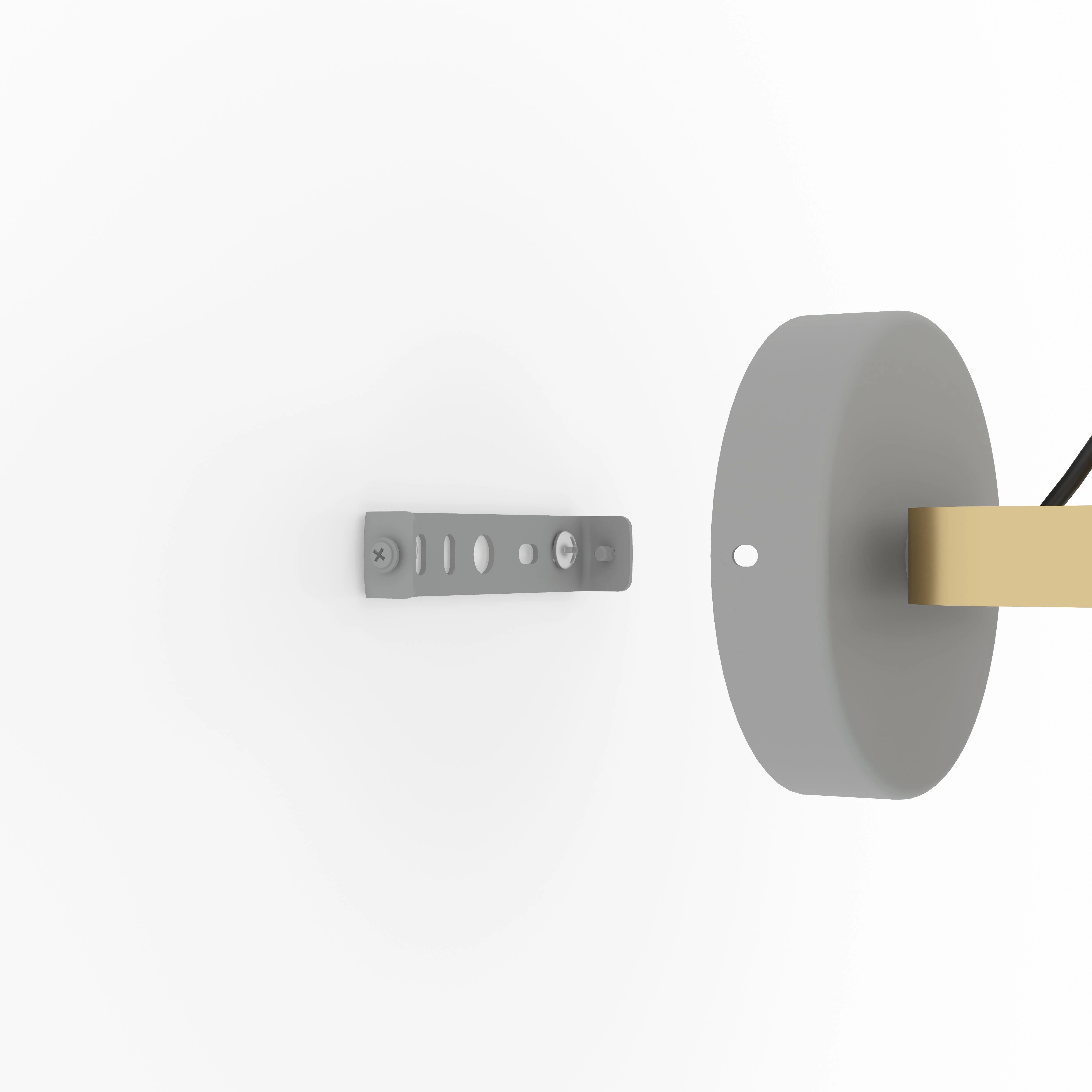 Eglo Twicken Grey & Gold Wall Spotlight